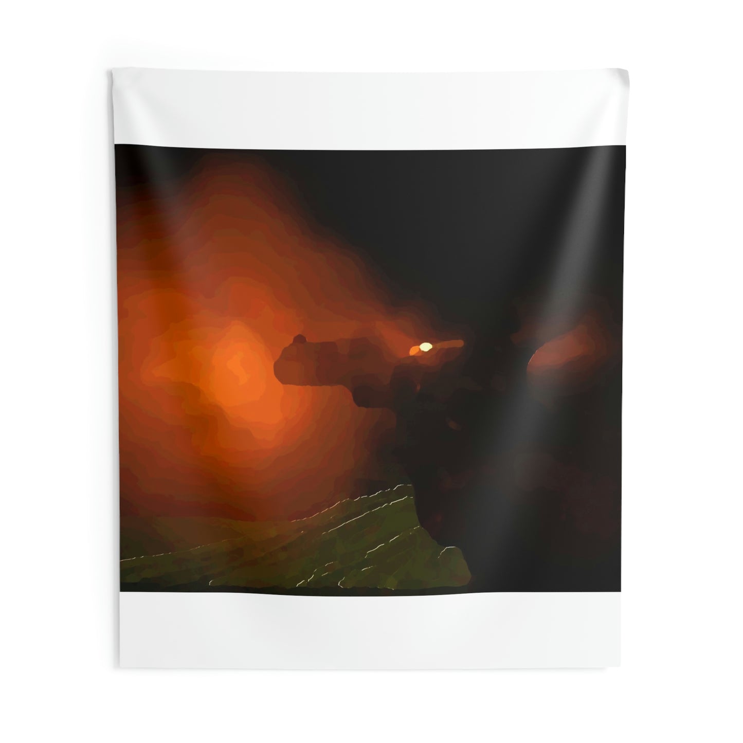 Indoor Wall Tapestries ... Ruger .357 Magnum Early-Morning-Target-Practice ... 'Circa April 2022' ... Original Works ...