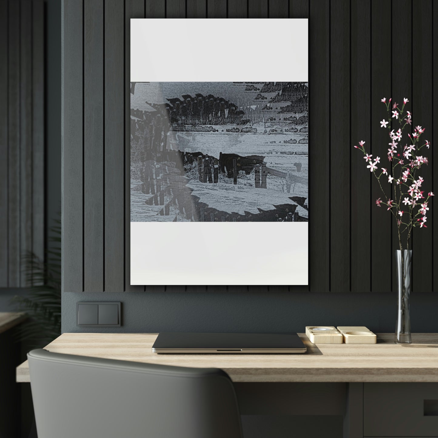 Acrylic Prints ... A Quiet Morning ... "Along The Red River & Nature Preserve Plateau" ... Jan23 ... Original Works ...