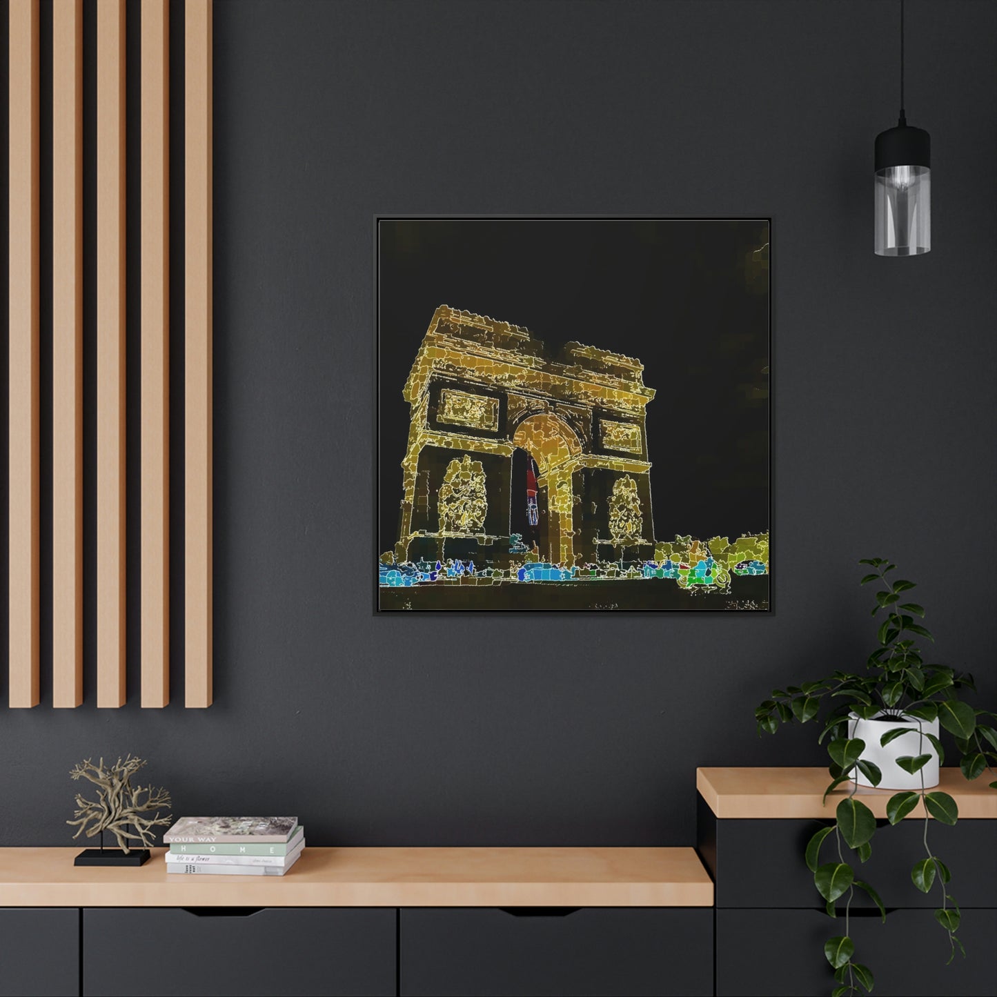 Gallery Canvas Wraps, Square Frame ...  L'Arc de Triomphe ... 'Barbara Joan Bonnell-Holt Photo' ... Circa 1972 ... Oringinal Works ...