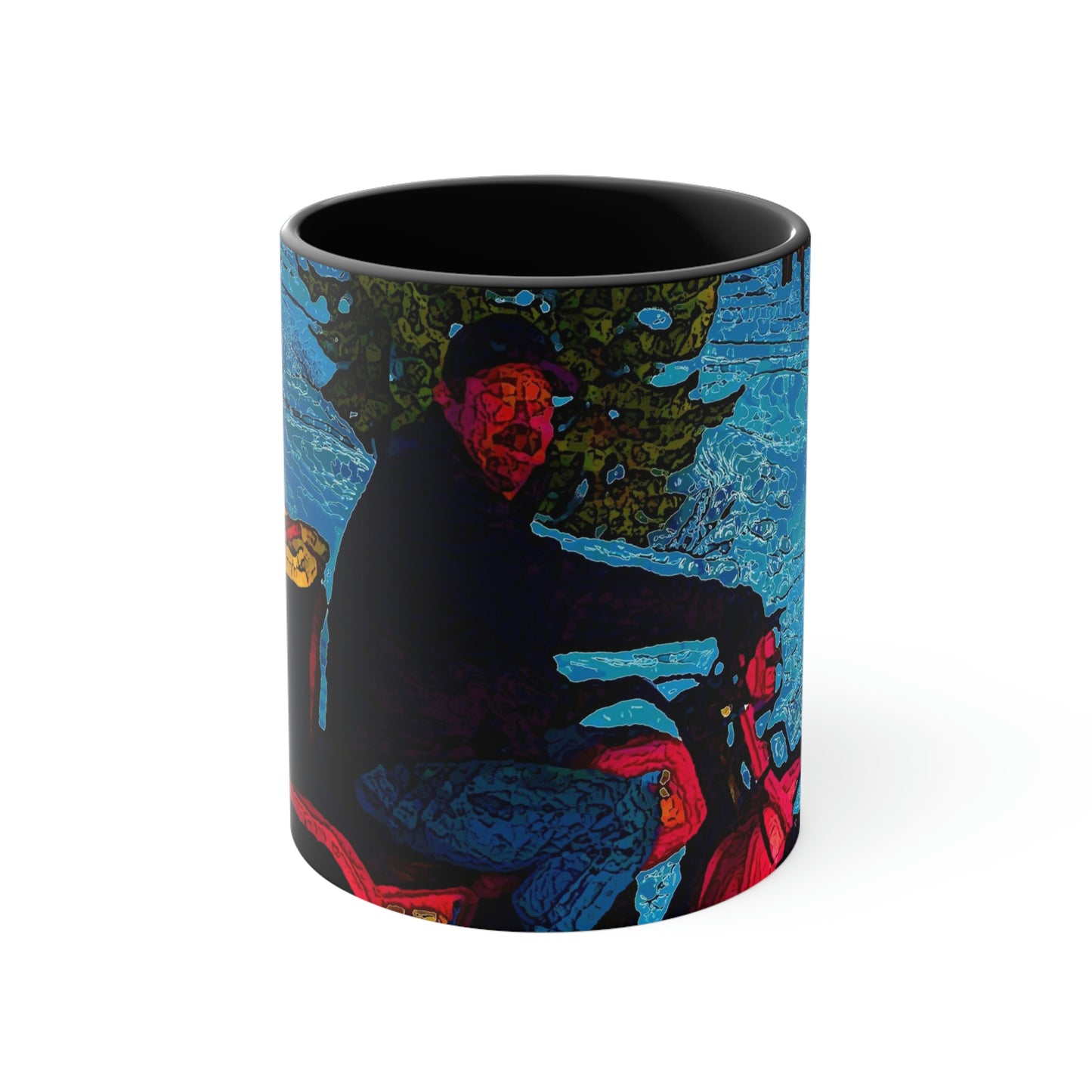 Accent Coffee Mug, 11oz ... There's 2-Wheelin ... There's 4-Wheelin ... 'And-Of-Course' ... "There's 3-Wheelin-In-The-Snow" ...  Original Works ...
