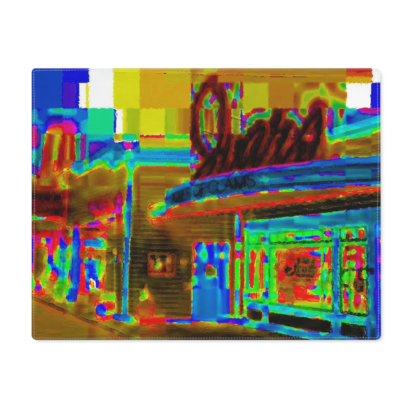 Placemat, 1pc ... In-A-Hurry & Stressed? ... Remember: Keep "Clam" ... Clam_Happy ...  'Ivars: Seattle Waterfront' ... Personal Archives ... Original Works ...