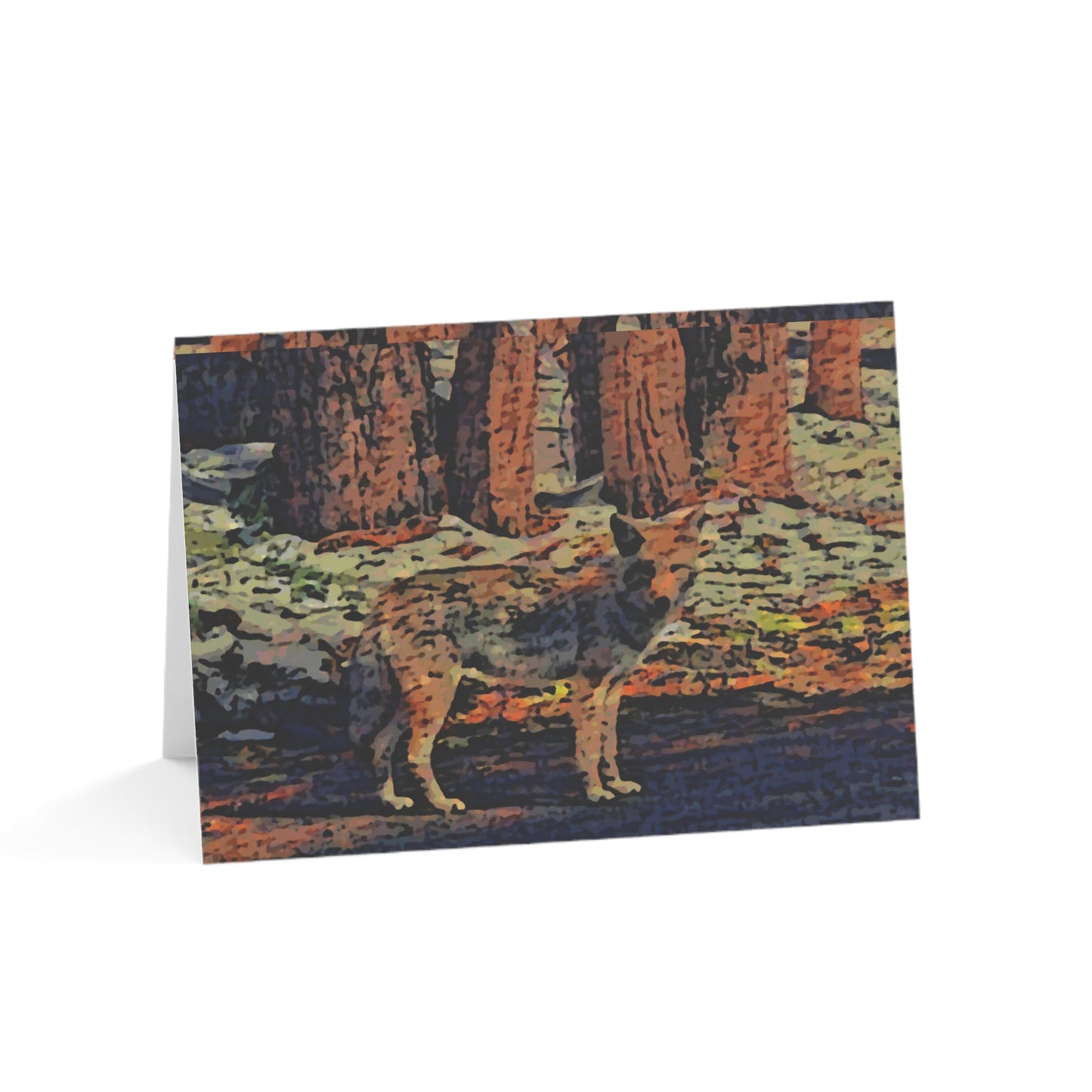 Greeting Cards (1, 10, 30, and 50pcs) ... Coyote ... "Yosemite Valley: Circa May23 ... KPH Base Photo" ... Original Works ...