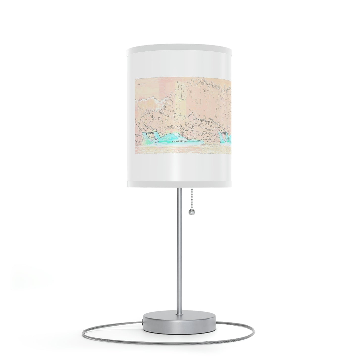Lamp on a Stand, US|CA plug ... Seattle Columbia Cup On Lake Washington ... "Dave Wilcox Heads For The Win" ... Associate Gift-Photo ... Original Works ...