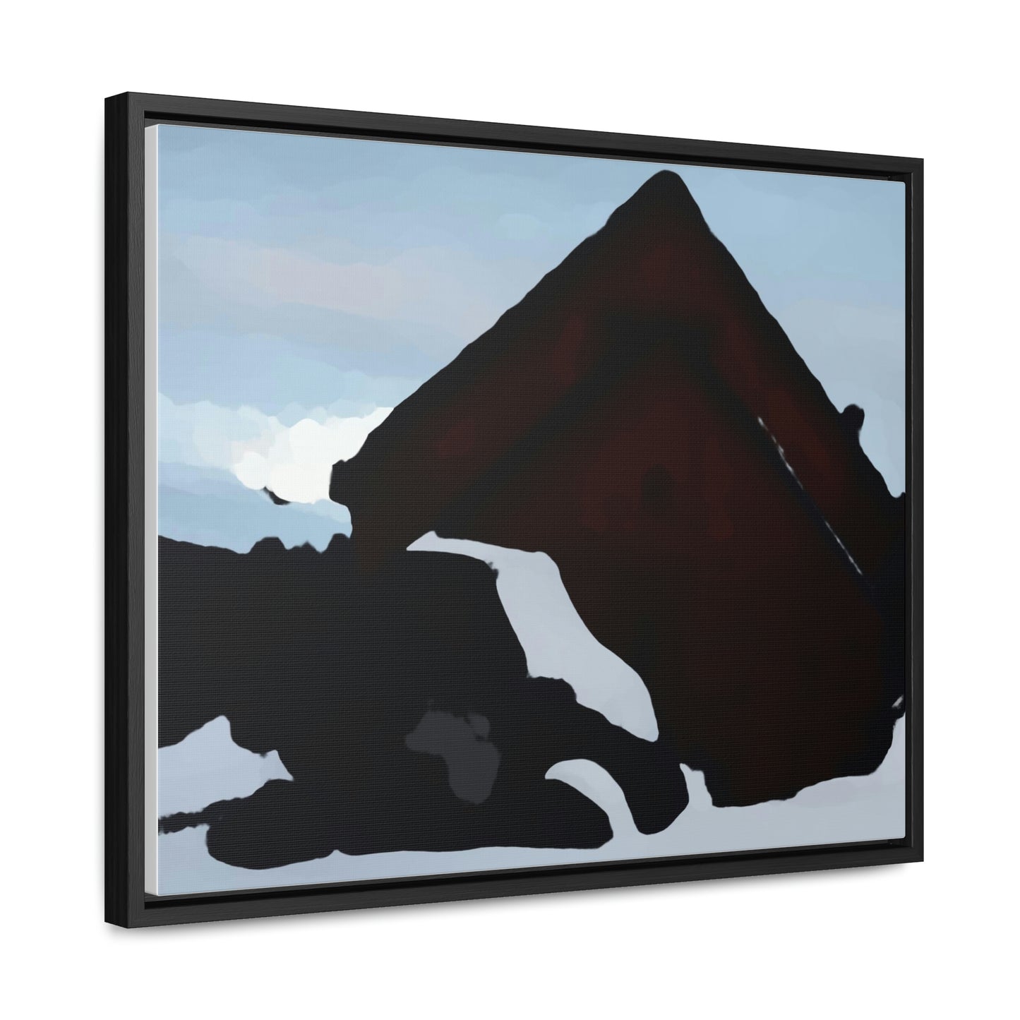 Gallery Canvas Wraps, Horizontal Frame ... After An Intense Snow Storm ... 'Digging Out' ... A Vehicle & Cabin "In The Mountains" ... March 2023 ... Original Works ...