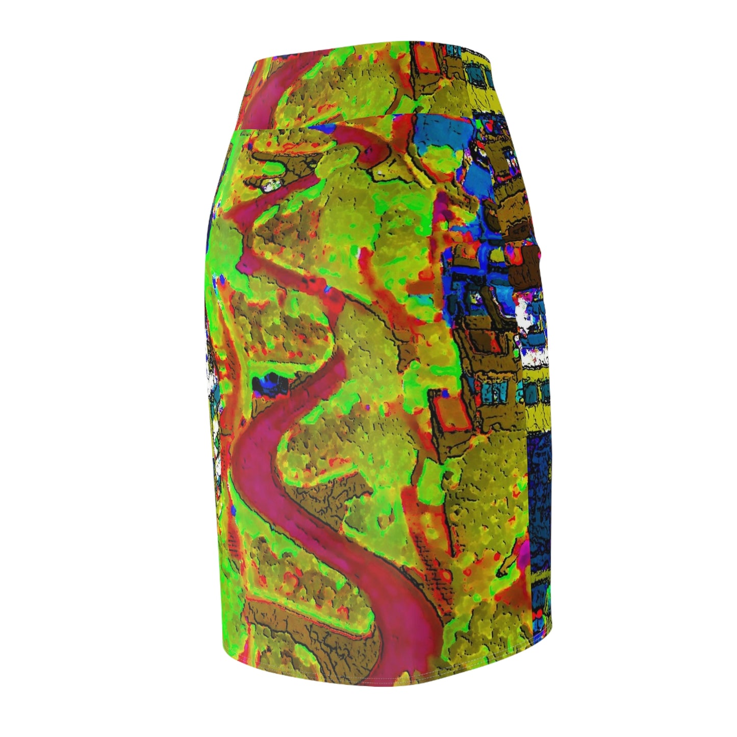 Women's Pencil Skirt ... A Crazy Street ... 'Eight Winding Curve-Switchbacks' ... "Lombard Street, San Francisco, CA' ... Family Archives: 1970's ... Original Works ...
