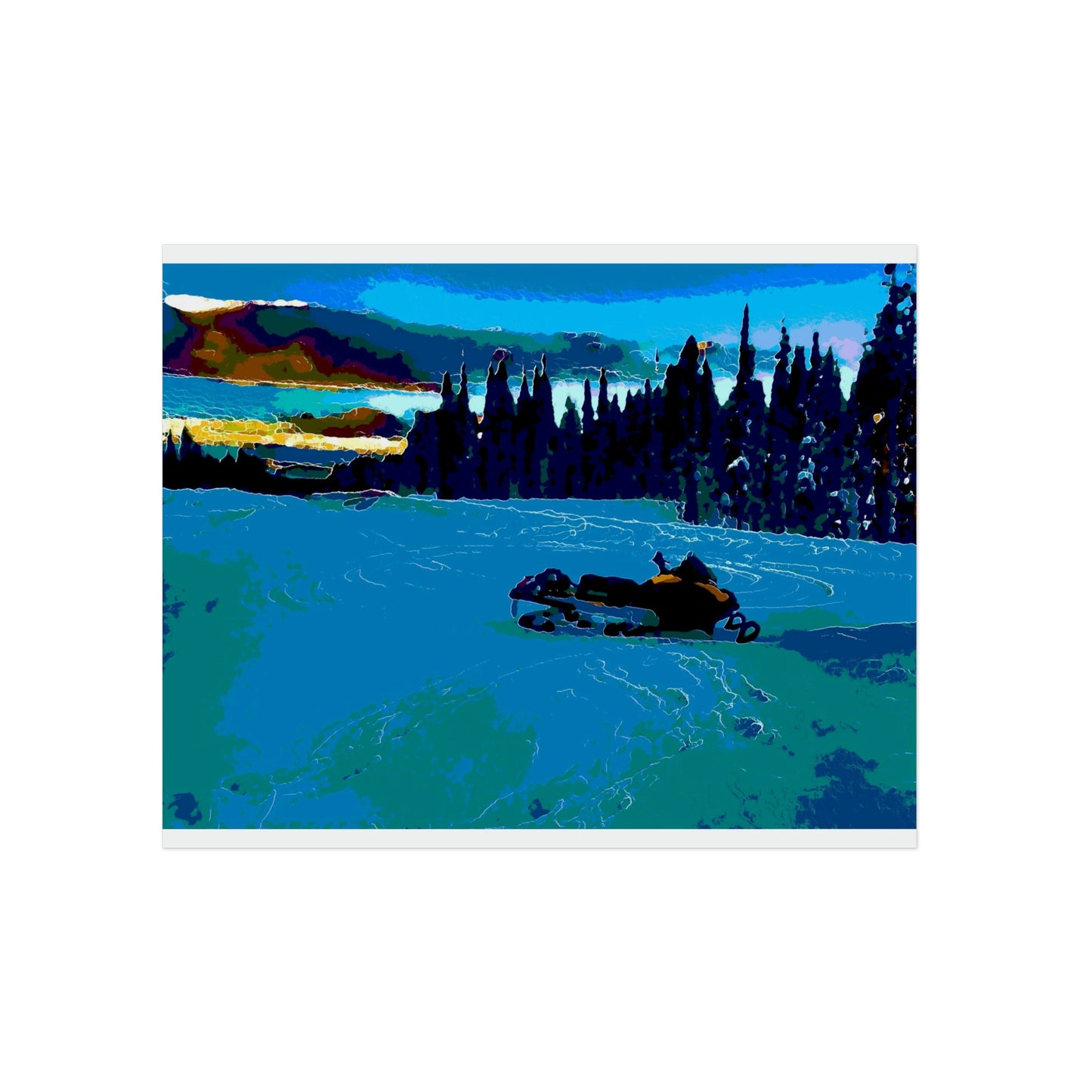Aluminum Composite Panels ... "Summit Snowmobile Journey" ... Mt. Dixie - Dixie Summit ... 'Jack Mountain Road' ... February 2023 ... Original Works ...
