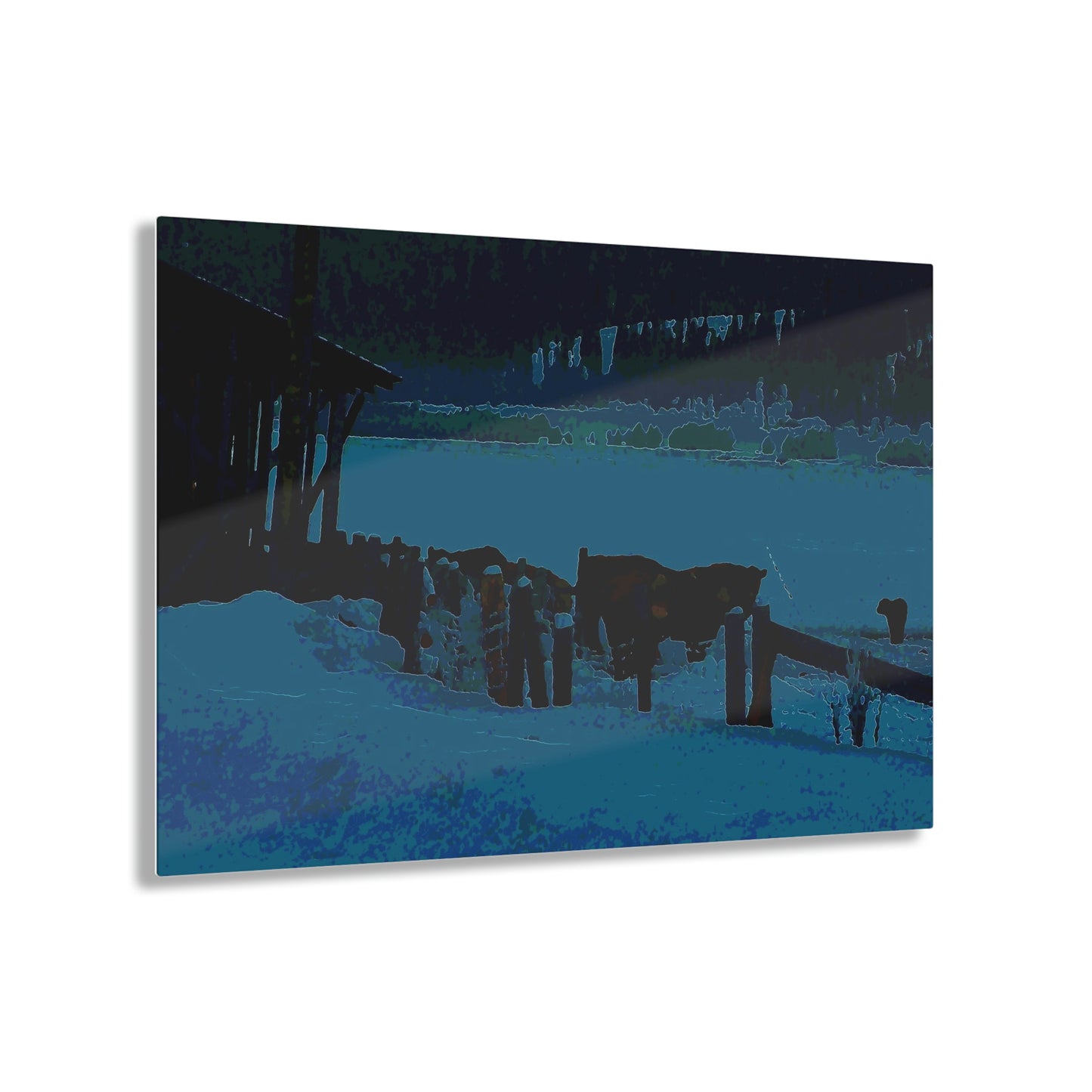 Acrylic Prints ... A Quiet Morning ... "Along The Red River & Nature Preserve Plateau" ... Jan23 ... Original Works ...