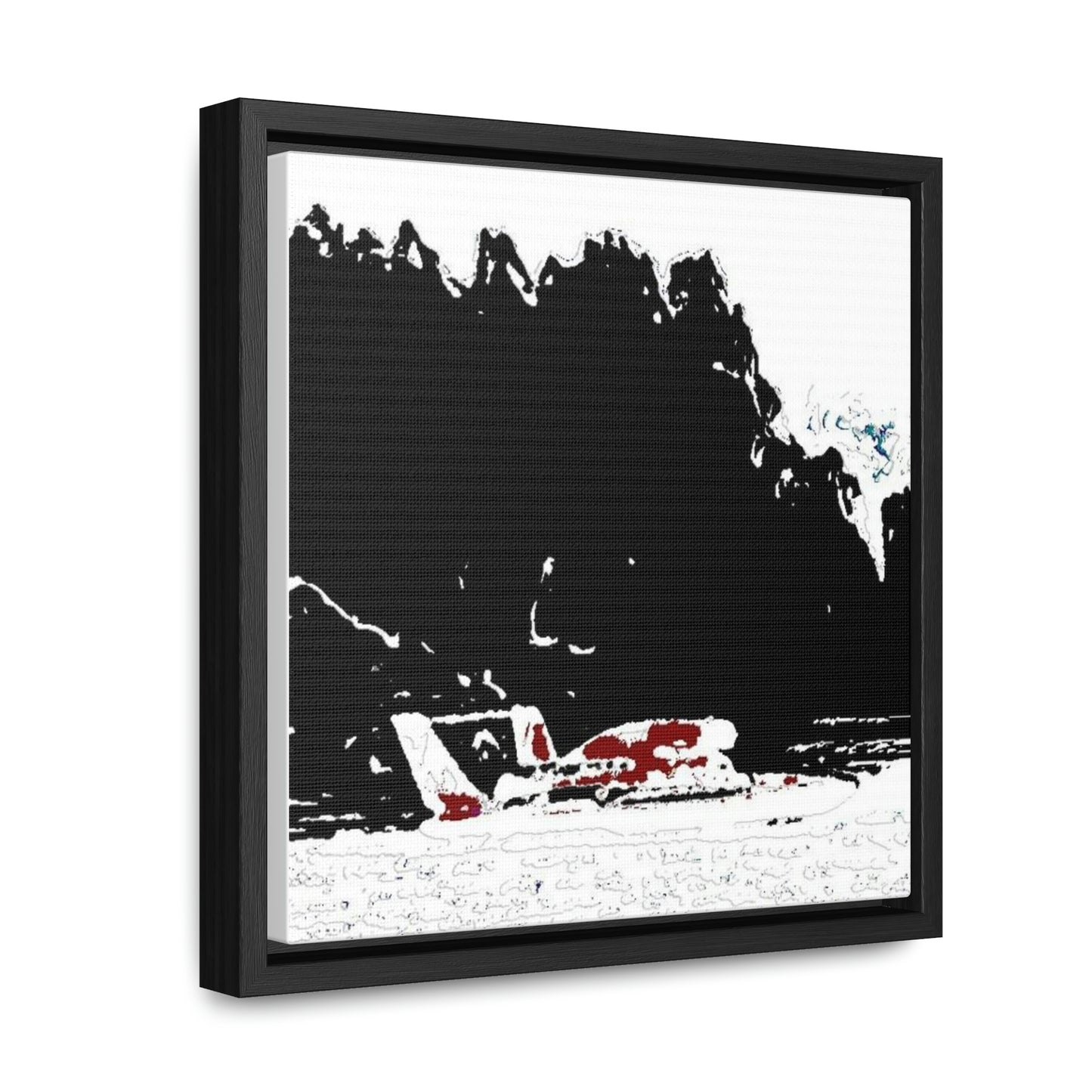 Gallery Canvas Wraps, Square Frame ...  Seattle Columbia Cup On Lake Washington ... "Dave Wilcox Heads For The Win" ... Associate Gift-Photo ... Original Works ...