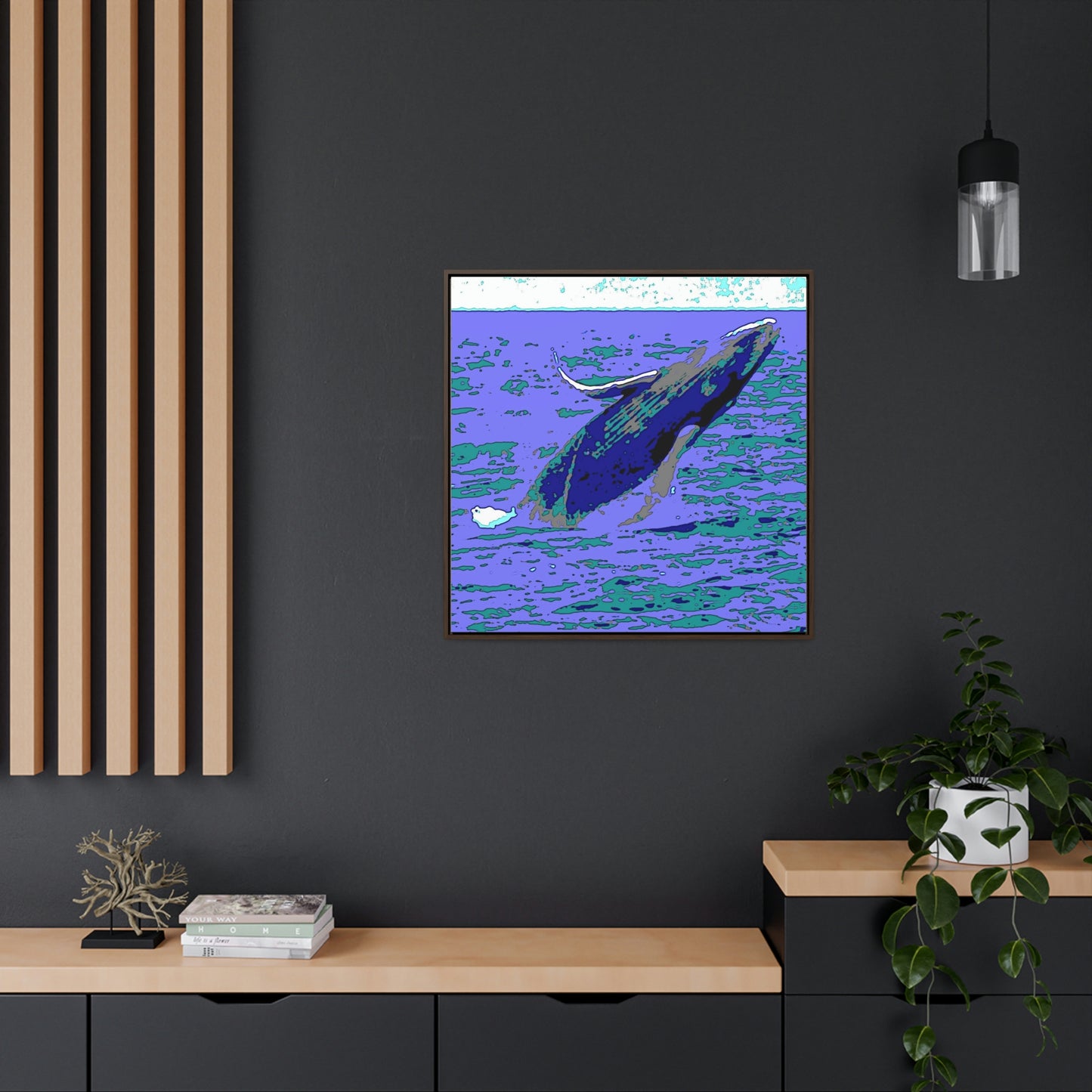 Gallery Canvas Wraps, Square Frame ... Baby Humpback Breaching ... Maui, HI: April 2022 ... "Family Archives: KPH" ... Original Works ...