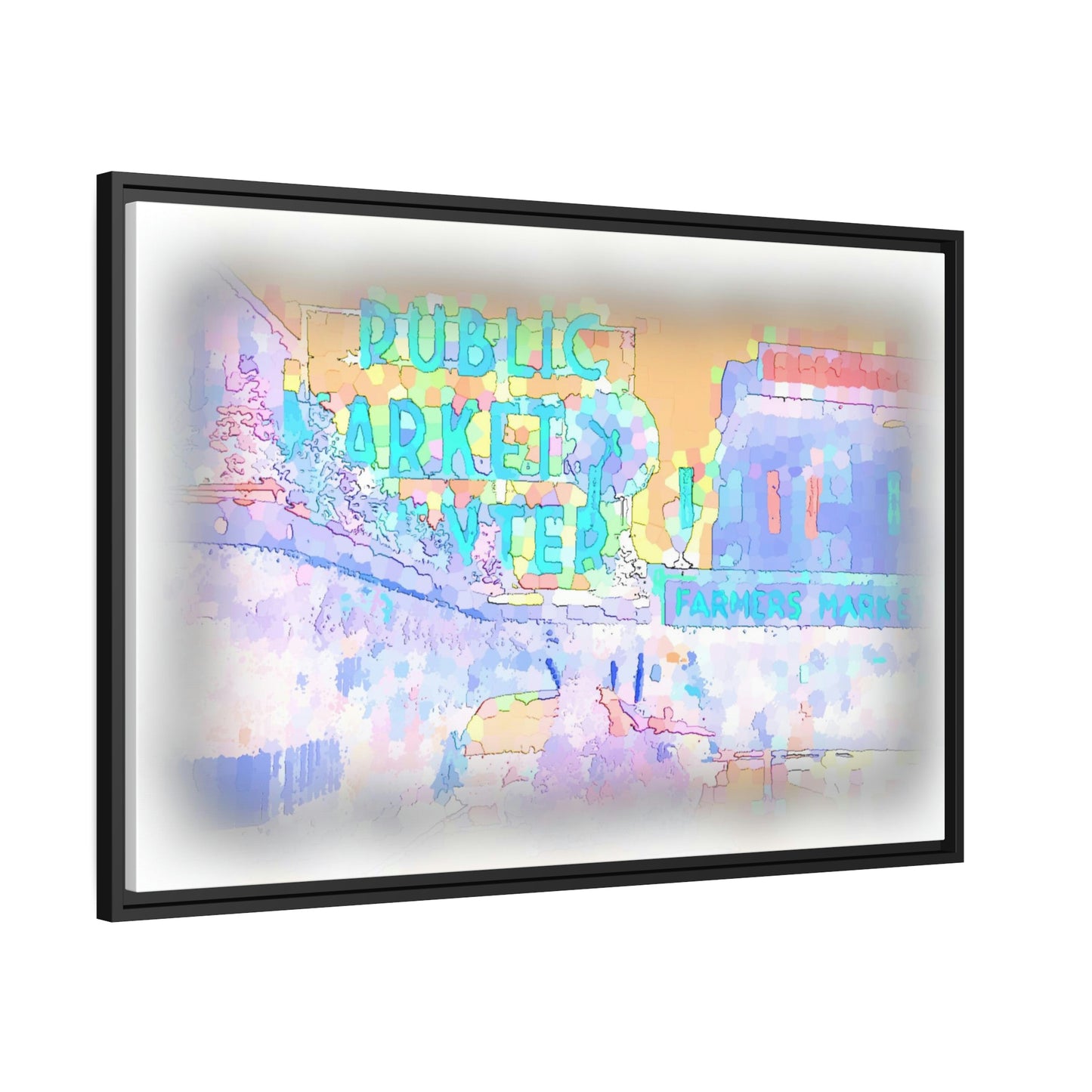 Matte Canvas, Black Frame ... PPM: Pike Place Market ... Original Work ... Winter 2022 ...
