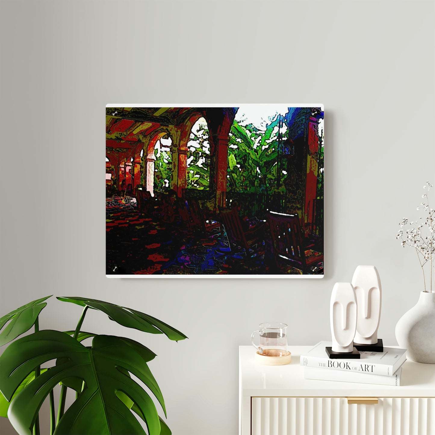 Acrylic Wall Art Panels ... Lanai & Rocking Chairs At: 'The Pink Palace' ... The Royal Hawai'ian ... Honolulu, HI ... '27Oct2014' ... Original Works ...