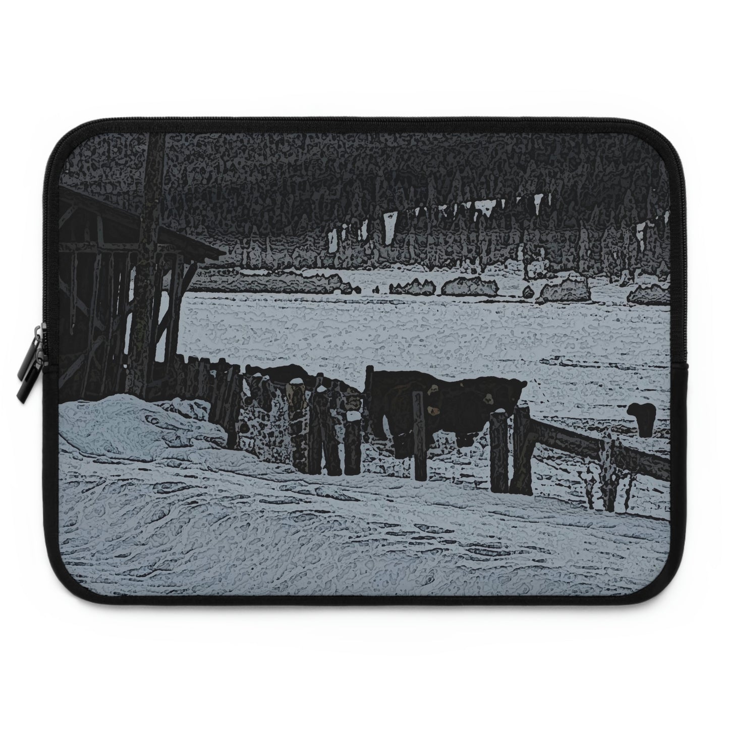 Laptop Sleeve ... A Quiet Morning ... "Along The Red River & Nature Preserve Plateau" ... Jan23 ... Original Works ...