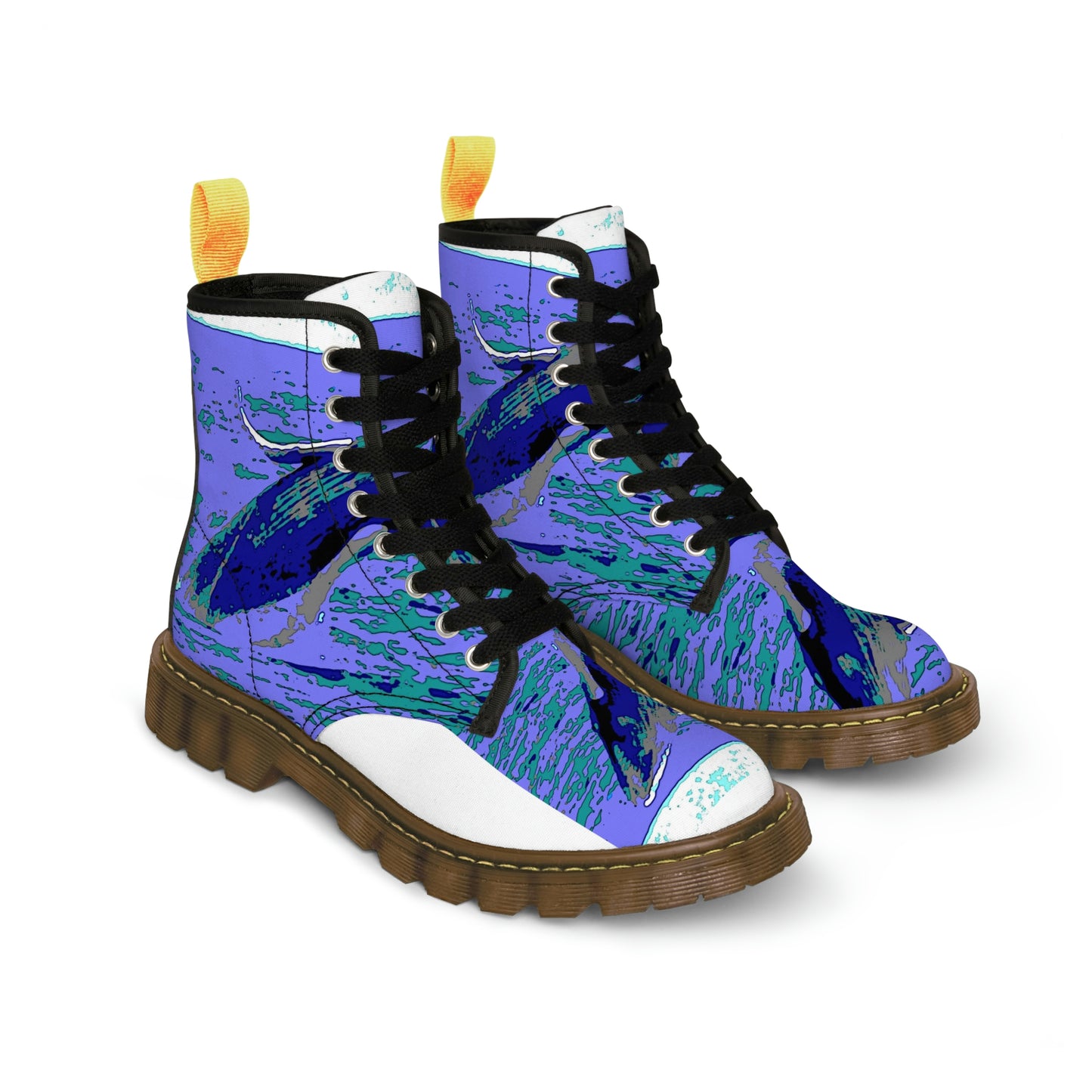 Men's Canvas Boots... Baby Humpback Breaching ... Maui, HI: April 2022 ... "Family Archives: KPH" ... Original Works ...