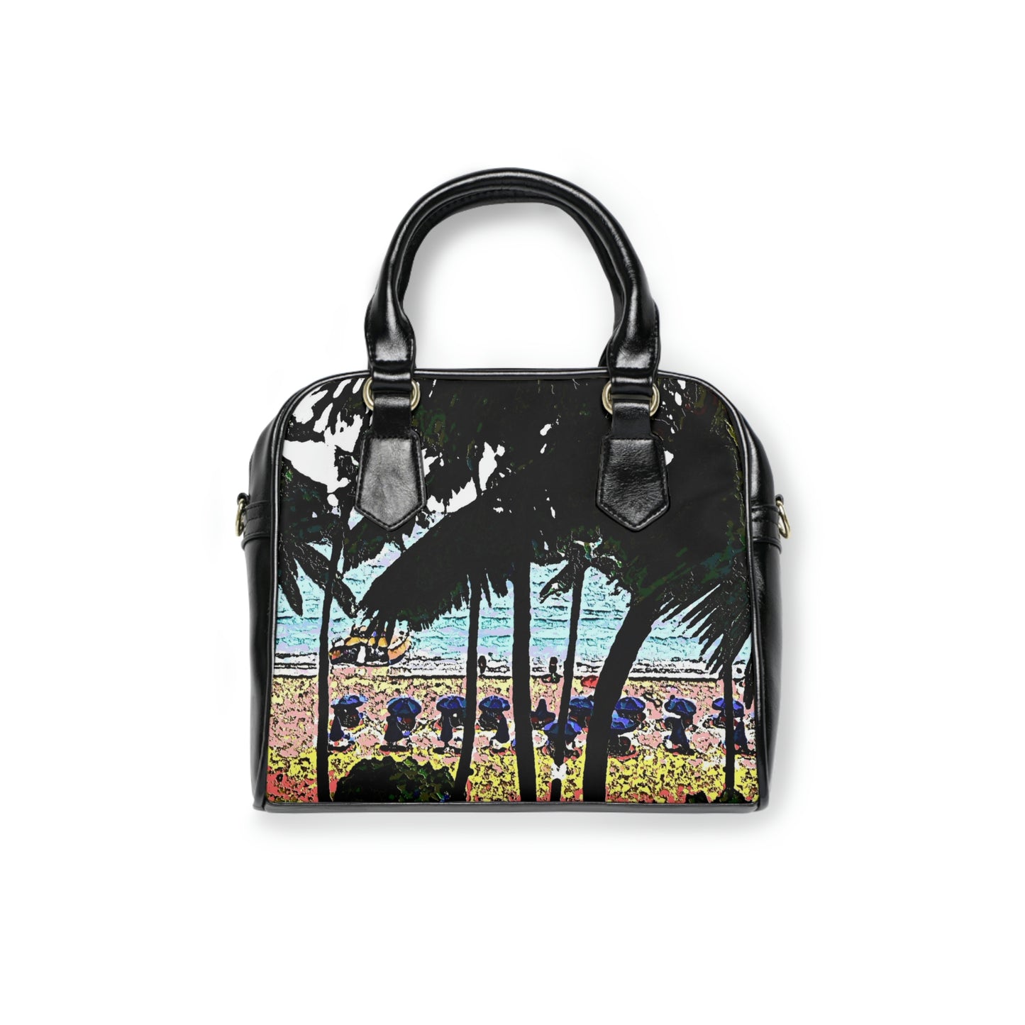 Shoulder Handbag ... "A Beautiful Beach Amongst The Palms" ... The Outrigger Waikiki, Honolulu, Oahu ... Original Works ...
