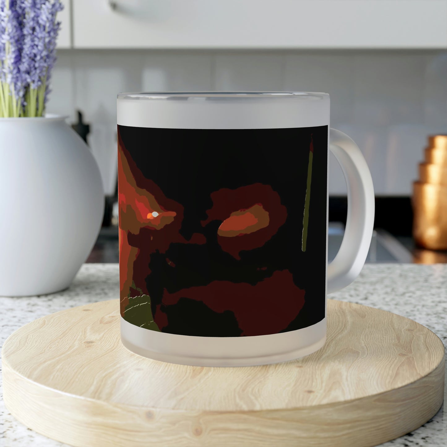 Frosted Glass Mug ... Ruger .357 Magnum Early-Morning-Target-Practice ... 'Circa April 2022' ... Original Works ...