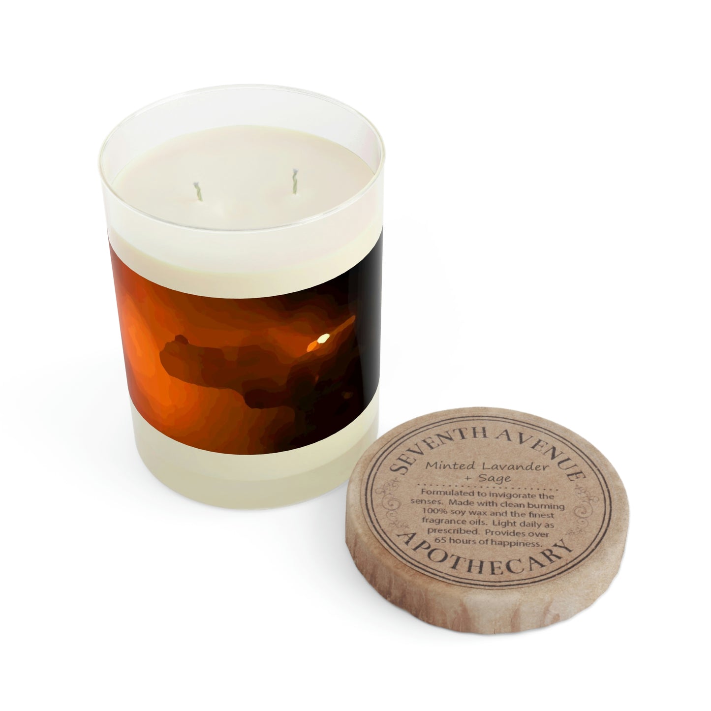 Scented Candle - Full Glass, 11oz ... Ruger .357 Magnum Early-Morning-Target-Practice ... 'Circa April 2022' ... Original Works ...