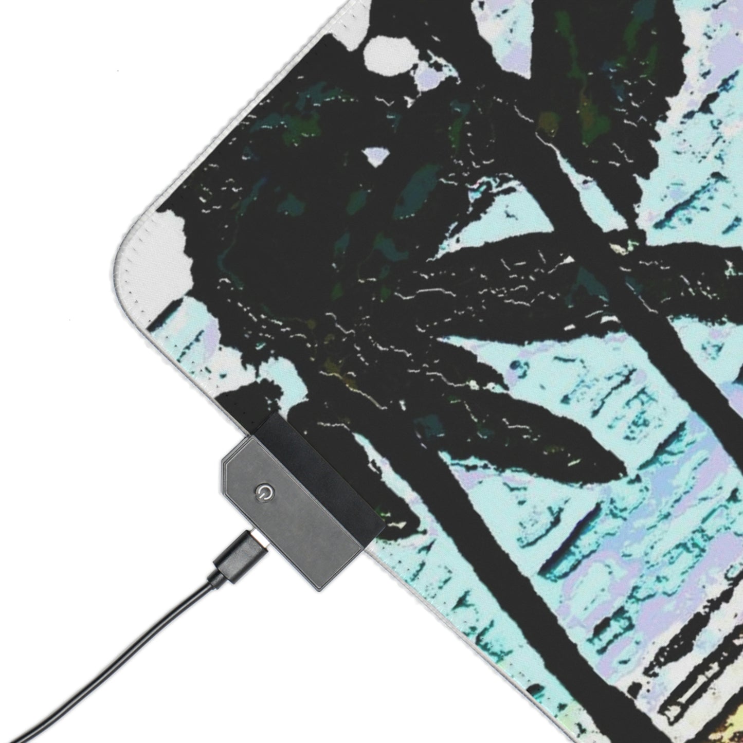 LED Gaming Mouse Pad ... "A Beautiful Beach Amongst The Palms" ... The Outrigger Waikiki, Honolulu, Oahu ... Original Works ...