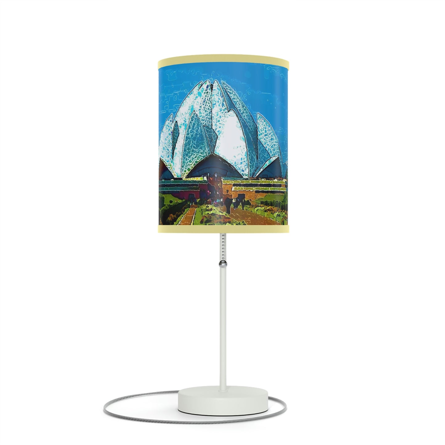 Lamp on a Stand, US|CA plug ... 'Bahai'i House-Of-Worship' ... "Lotus Temple: Delhi, India, 2008" ... Original Works ...