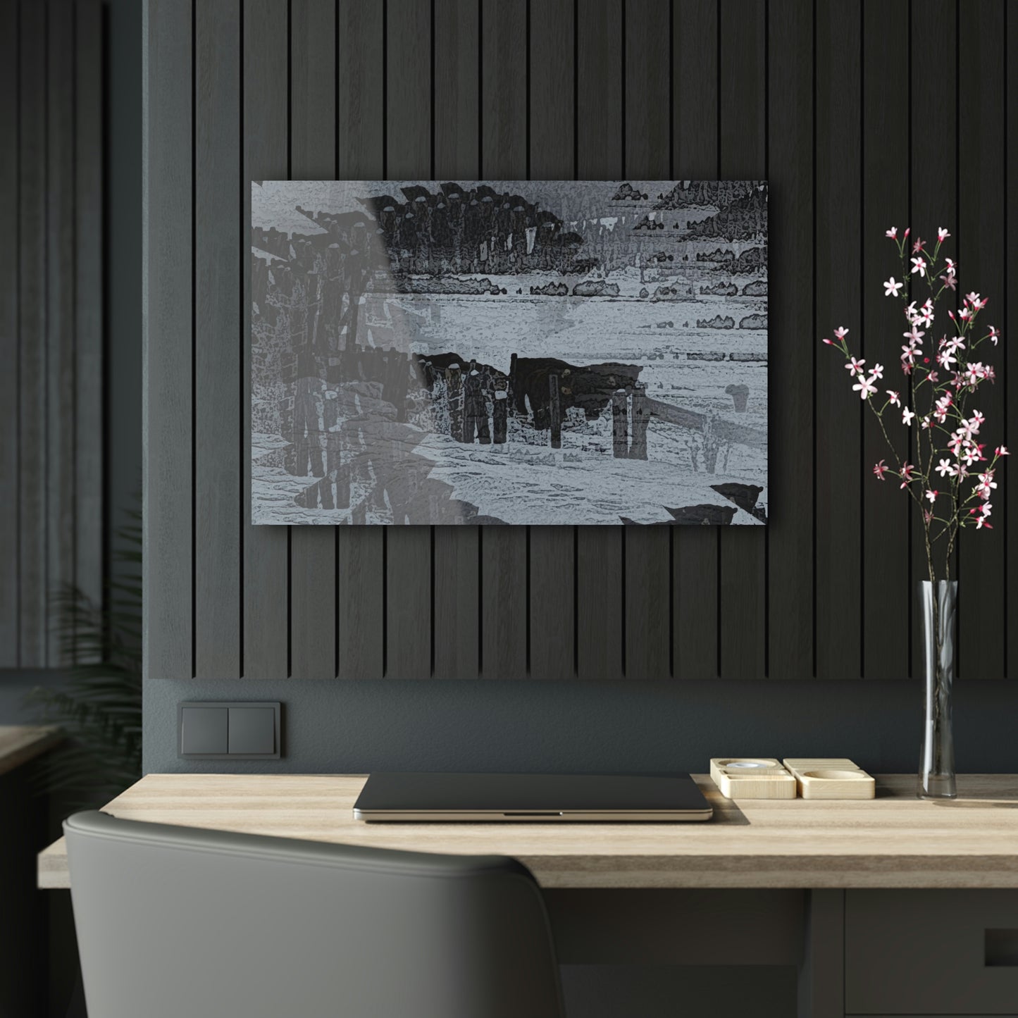 Acrylic Prints ... A Quiet Morning ... "Along The Red River & Nature Preserve Plateau" ... Jan23 ... Original Works ...