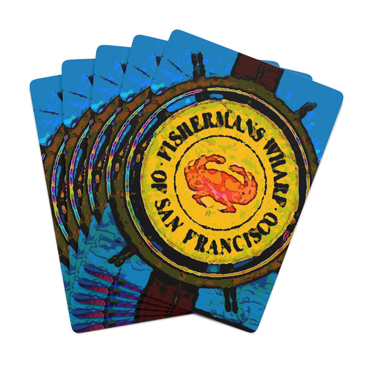 Custom Poker Cards ... "No.9 Fishermen's Grotto - Fishermen's Wharf, SF, California" ... Family Archives: 1970's ... Original Works ...