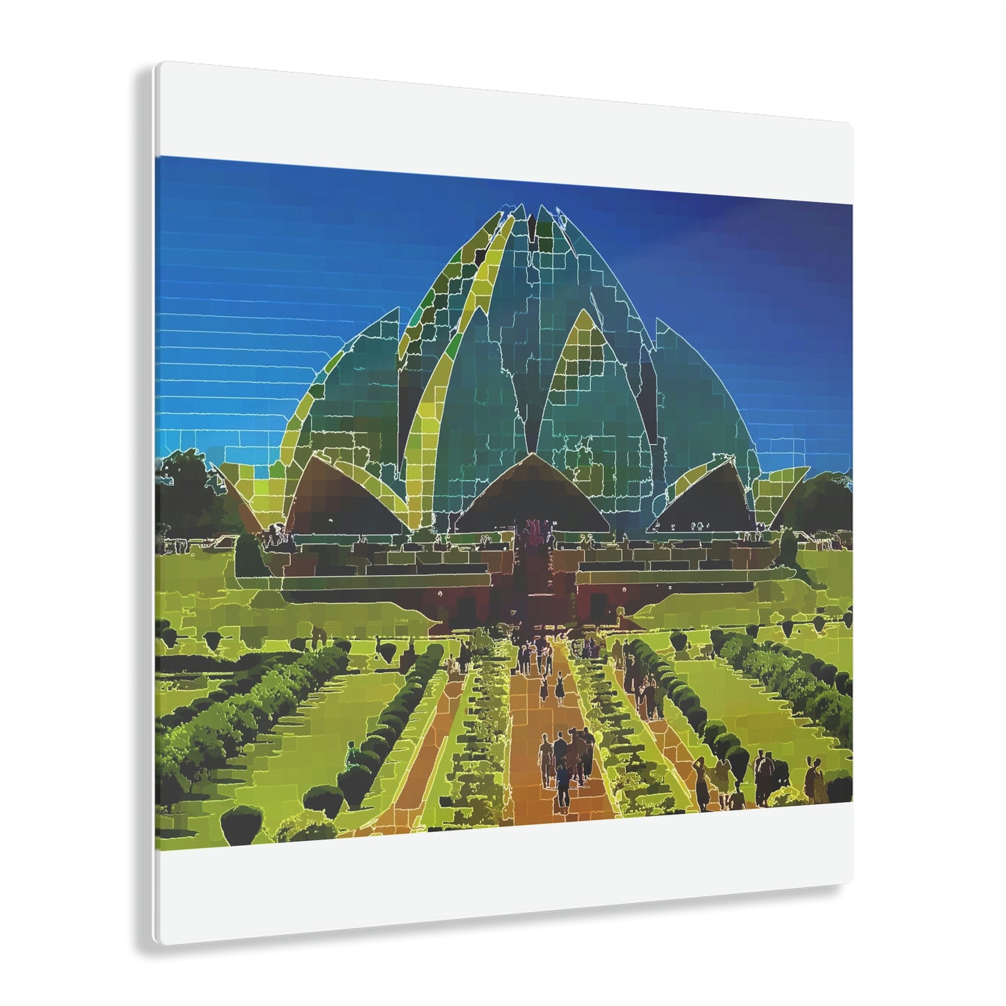 Acrylic Prints ... 'Bahai'i House-Of-Worship' ... "Lotus Temple: Delhi, India, 2008" ... Original Works ...