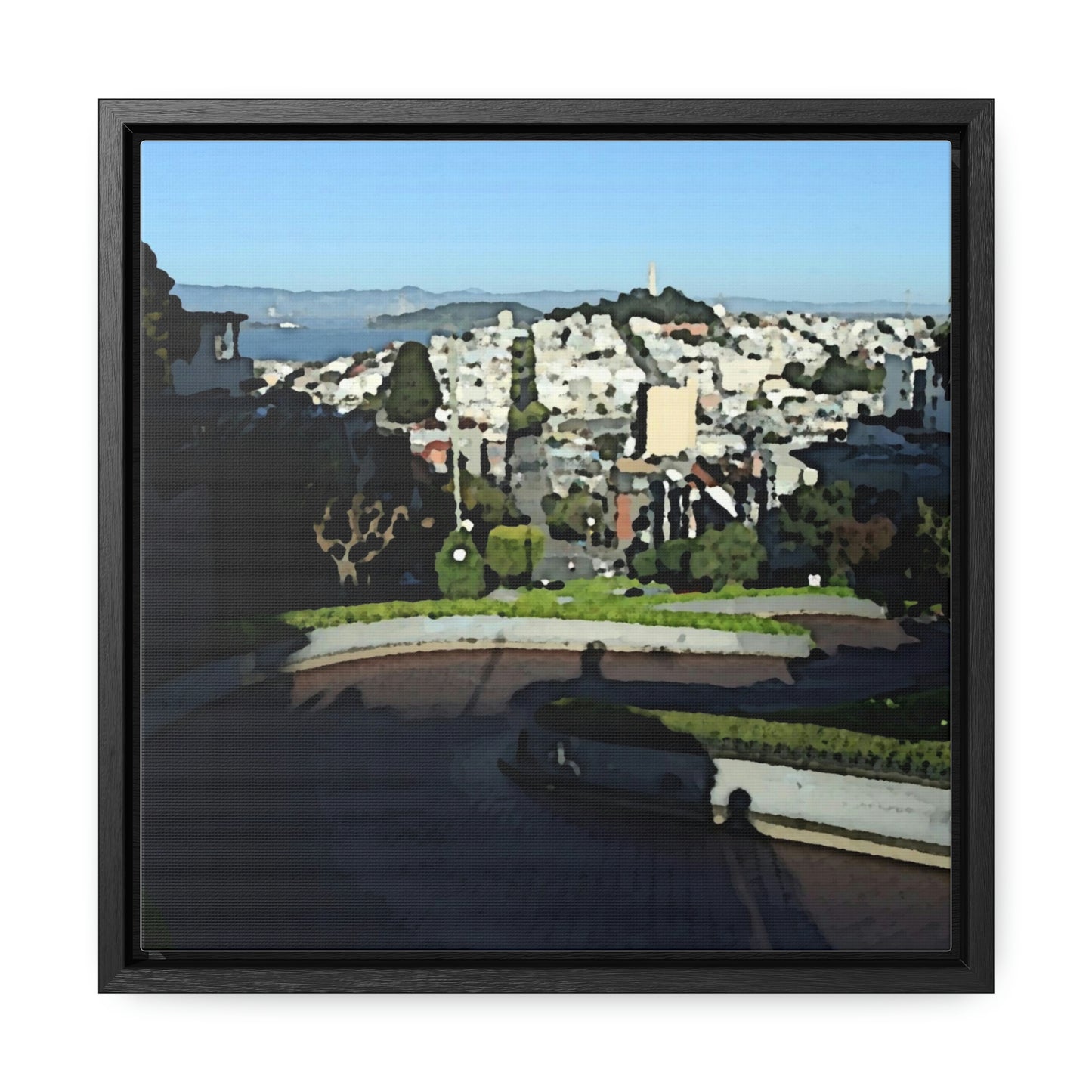 Gallery Canvas Wraps, Square Frame ...  "Lombard Street San Francisco, CA, USA" ... Family Archives 1970's ... Original Works ...