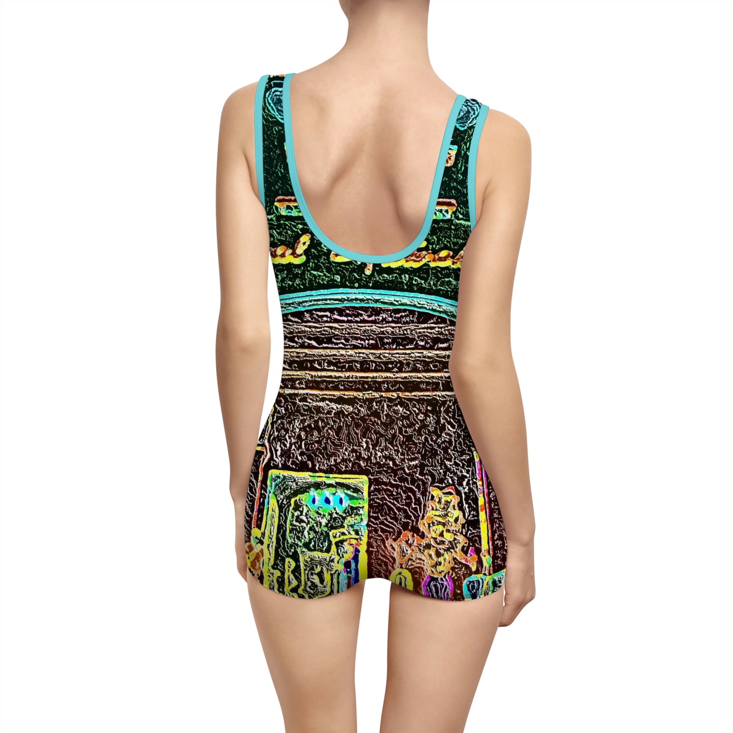 Women's Vintage Swimsuit ... "La Grande Entree" At: 'The Pink Palace' ... The Royal Hawai'ian ... Honolulu, HI ... '27Oct2014' ... Original Works ...