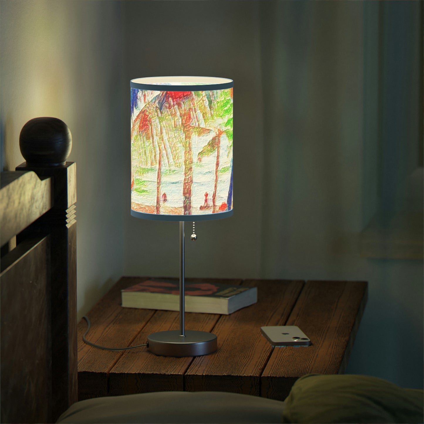 Lamp on a Stand, US|CA plug ... "The Royal Hawai'ian: Waikiki Beach_Beach" ... Honolulu, HI ... Ocotber 2014 (Halloween) ... Original Works ...