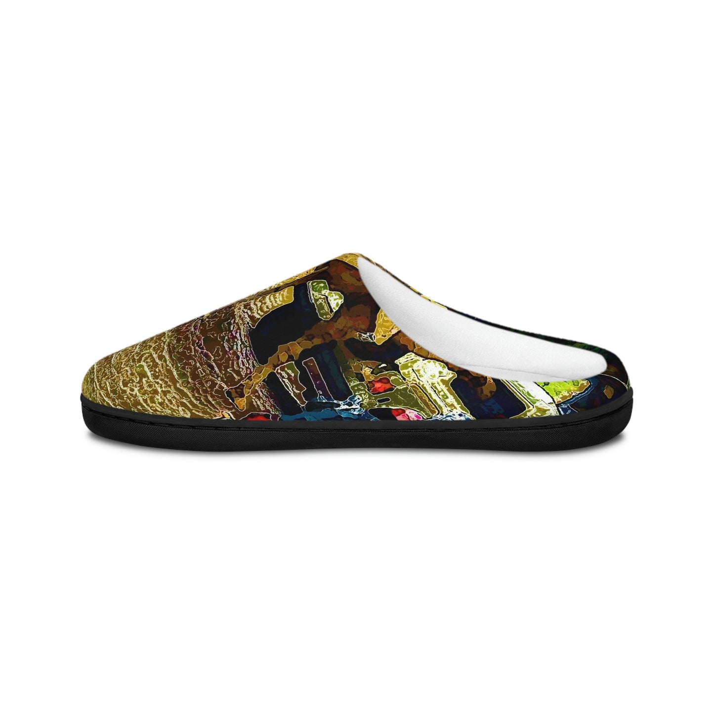 Men's Indoor Slippers ... "Truckin'-Up-To-Buffalo ... 'Oops - Wrong Country' ... Truckin'-Up-To-New Delll -'E' ... " ... (Delhi, India) ... 5July2007. Original Works ...
