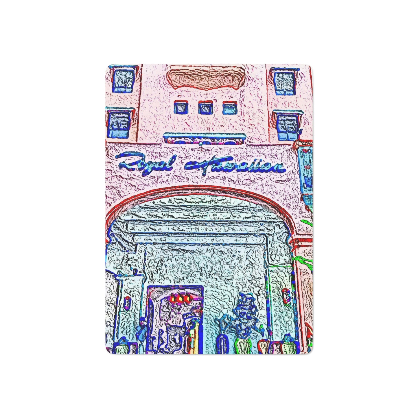 Custom Poker Cards ... "La Grande Entree" At: 'The Pink Palace' ... The Royal Hawai'ian ... Honolulu, HI ... '27Oct2014' ... Original Works ...