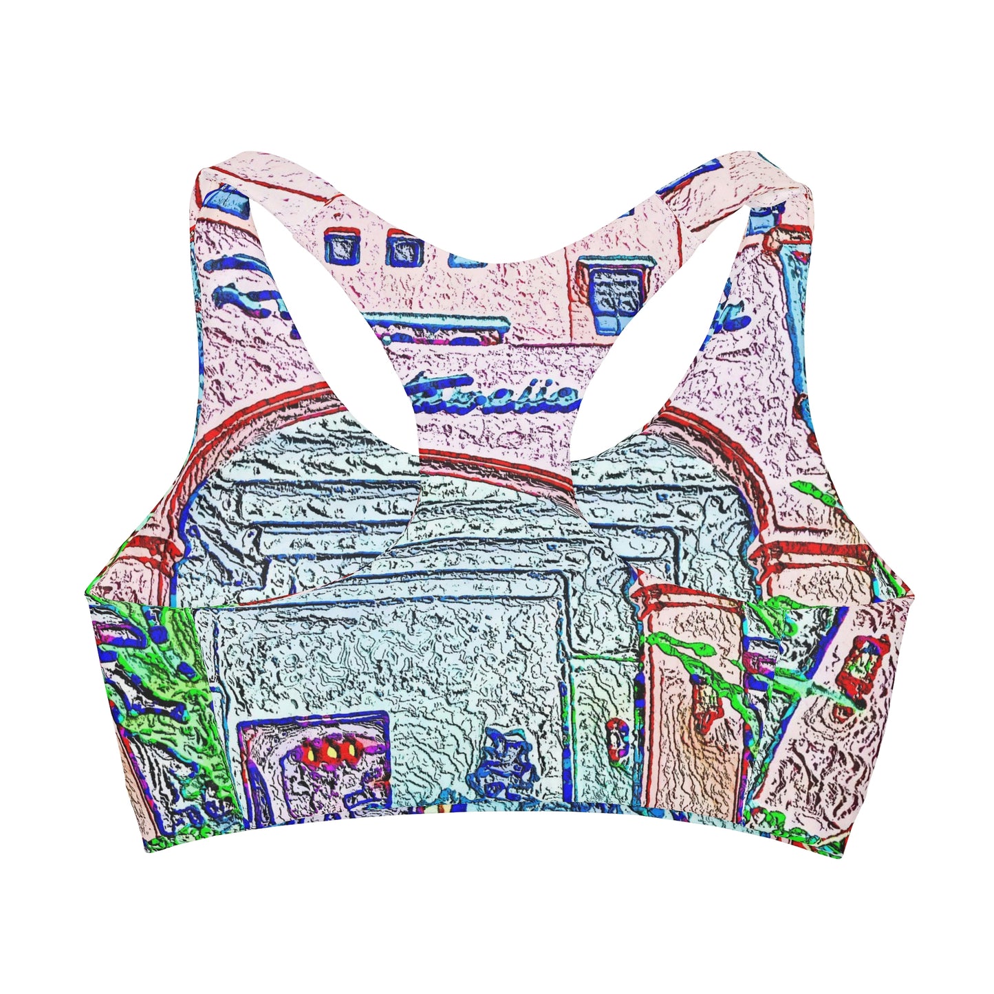 Girls' Double Lined Seamless Sports Bra ... "La Grande Entree" At: 'The Pink Palace' ... The Royal Hawai'ian ... Honolulu, HI ... '27Oct2014' ... Original Works ...