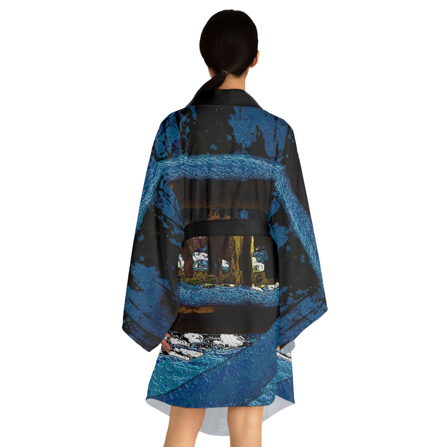 Long Sleeve Kimono Robe ...  A Horse ... A Saddle ...  Foraging Through The Snow ...  An_Asses 'Cry' ... Central Idaho, November 2022 ...  Original Works ..