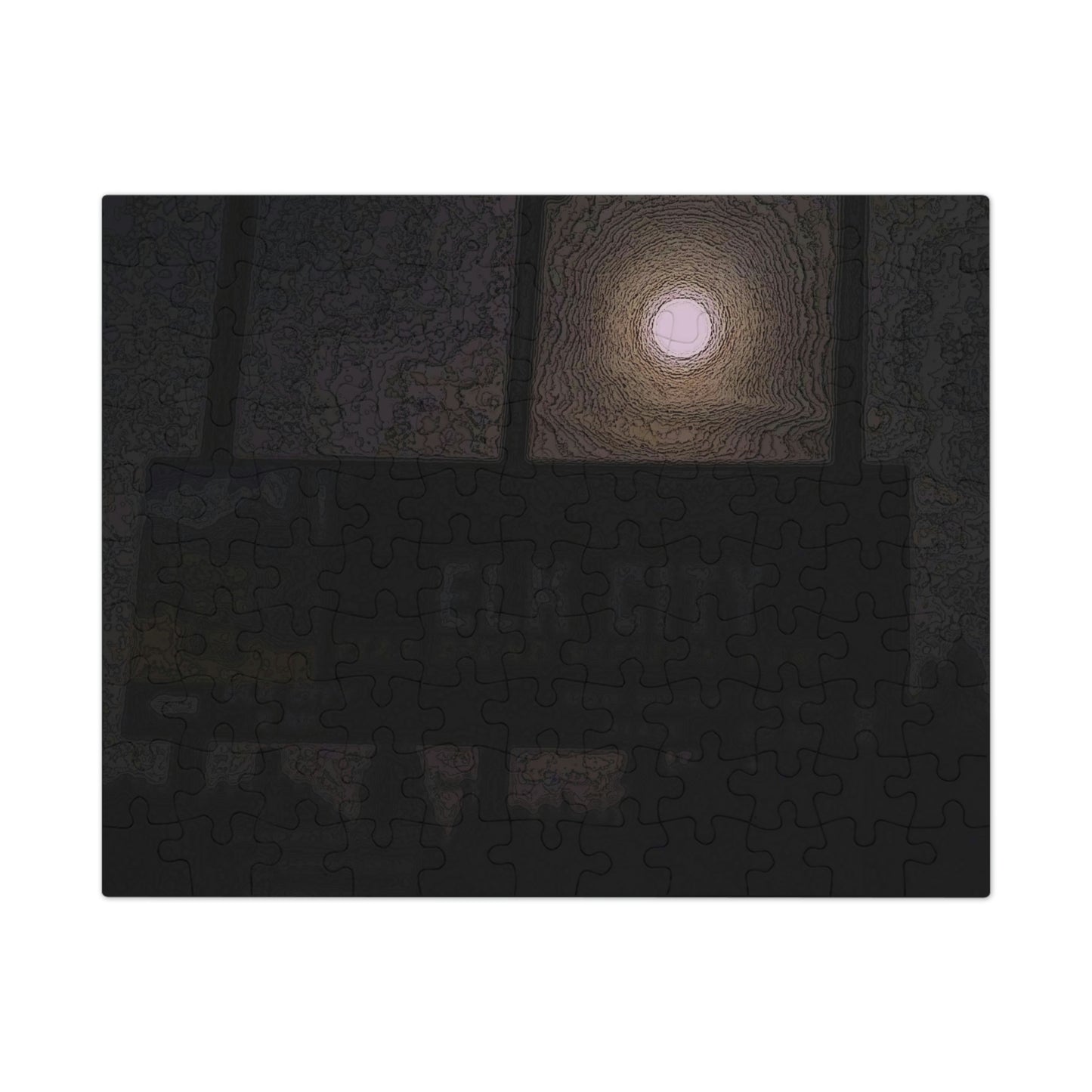 Jigsaw Puzzle (30, 110, 252, 500,1000-Piece) ... Car Approaches From The Stern ... Moon Ascendary From The Bow ... "Two Friendly Travellers On A Cold Night Near Elk City" ... C