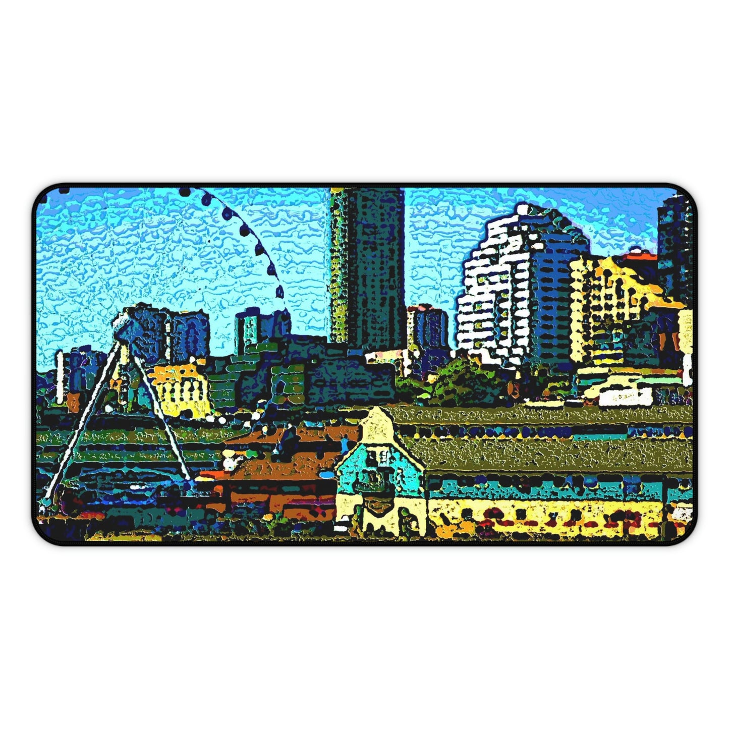 Desk Mat ... That Classic Wheel ... 'Seattle's Wheel' ... & Old Classic Waterside Vendors ...  'Family Archives' ... Original Works ...