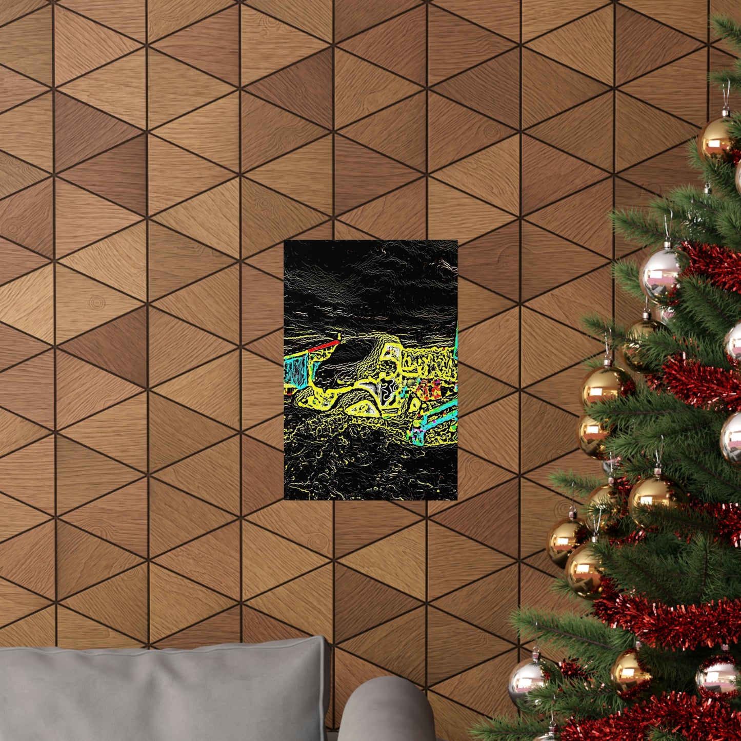 Premium Matte Vertical Posters ... "Snow Vehicle In Snow Storm At-Rest" ... Circa 12Mar23 ... Central Idaho ... 18-Hours Rendering Time: Original Works ...