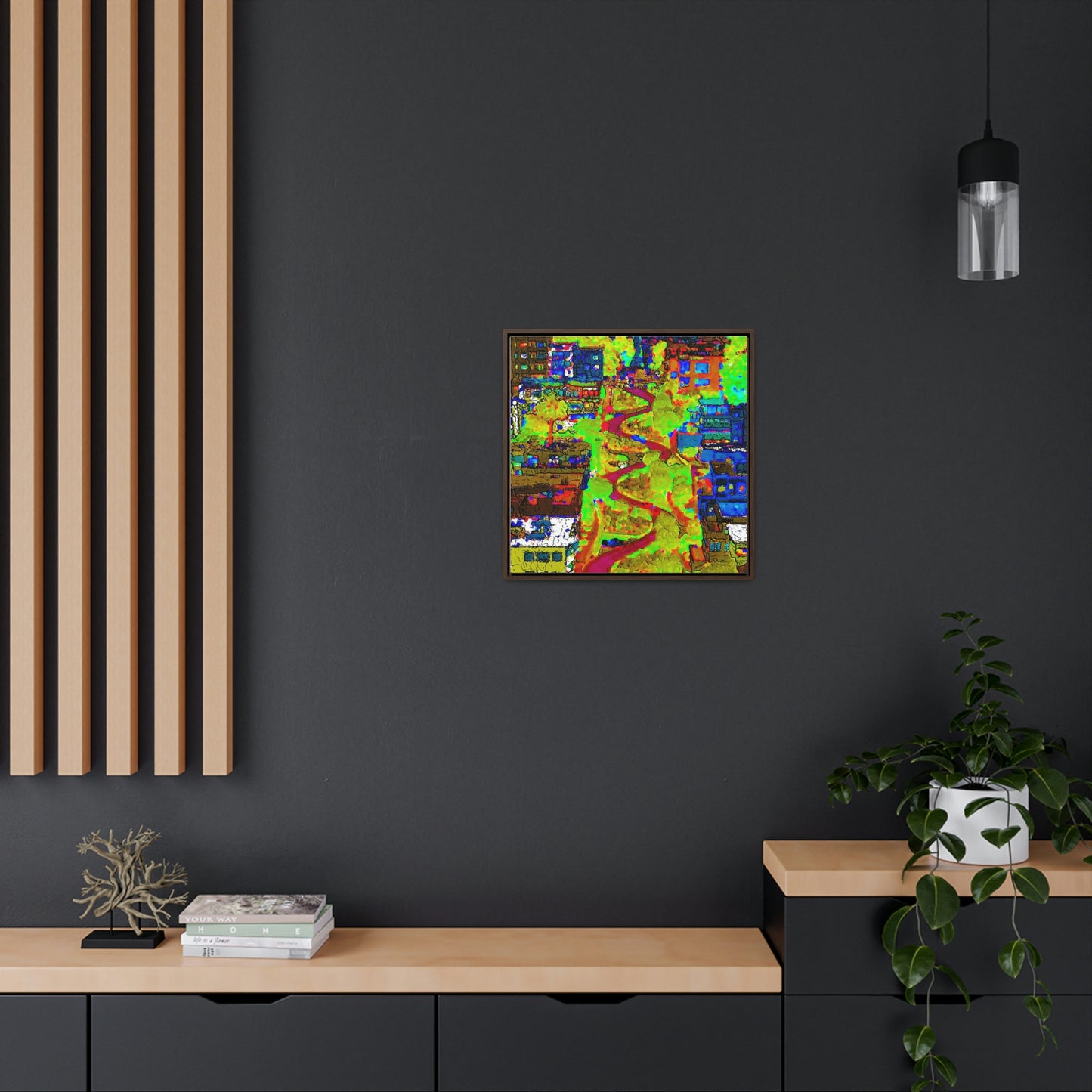 Gallery Canvas Wraps, Square Frame ... A Crazy Street ... 'Eight Winding Curve-Switchbacks' ... "Lombard Street, San Francisco, CA' ... Family Archives: 1970's ... Original Works ...