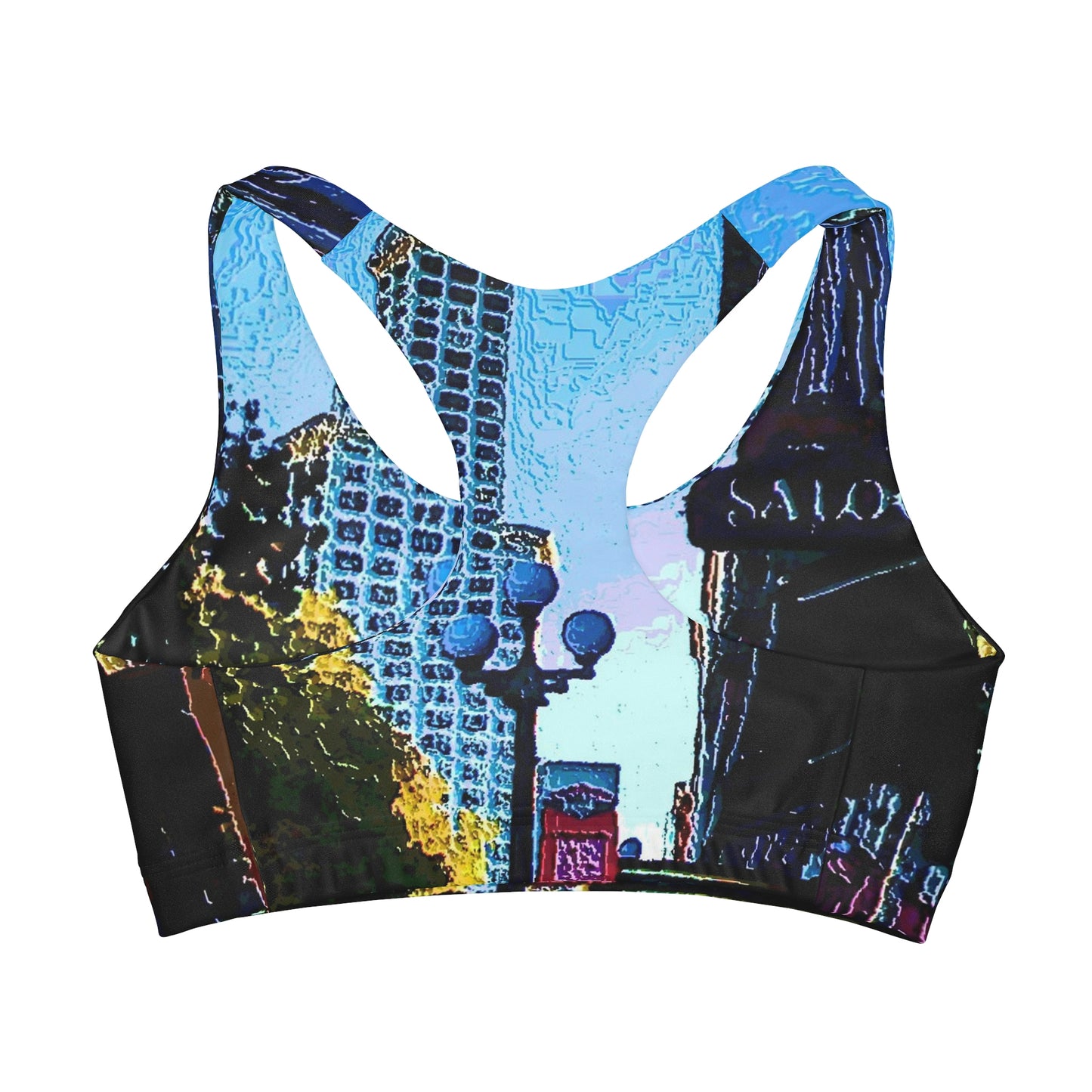 Girls' Double Lined Seamless Sports Bra ...  Pioneer Square & Smith Tower ... 'That World Famous View' ... Colleague Supplied Photo ... Original Works ...
