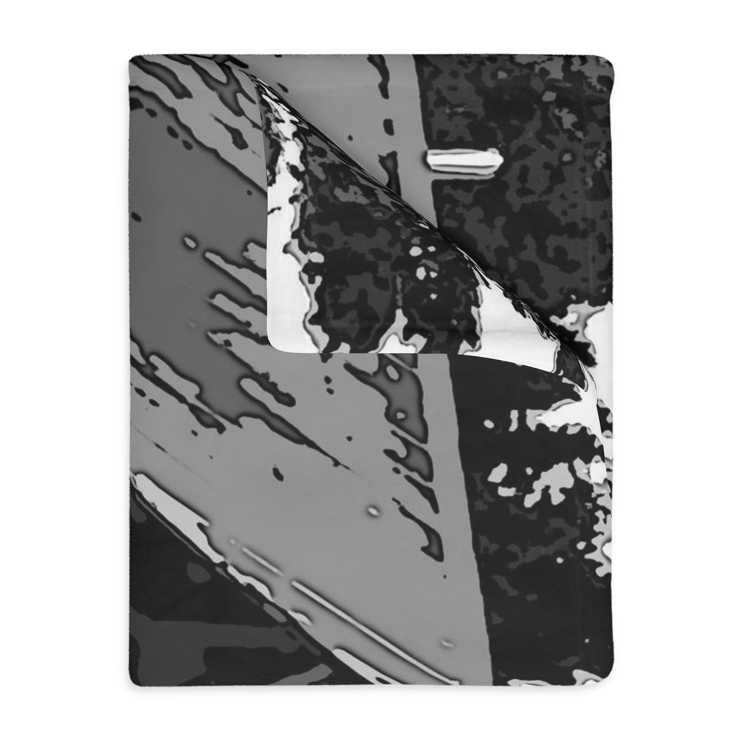 Velveteen Minky Blanket (Two-sided print) ... A Beautiful Lodge & Back-Country Outfitter In A Mountain Town ... 'Dixie, Idaho, November 2022' ... Original Works ...