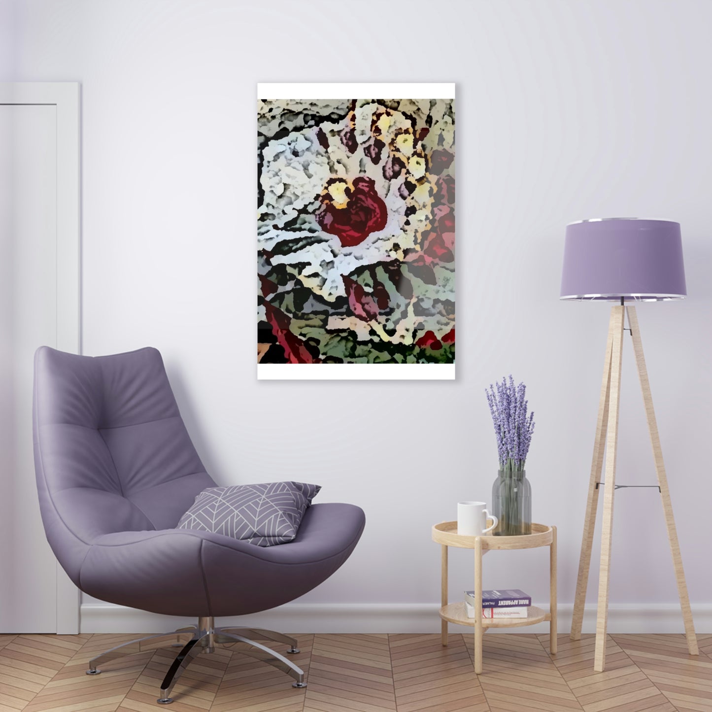 Acrylic Prints ... "A Friendly Flower" ... Pointsettia 'Pointing' ... Original Works ... (Supplied Photograph) ...