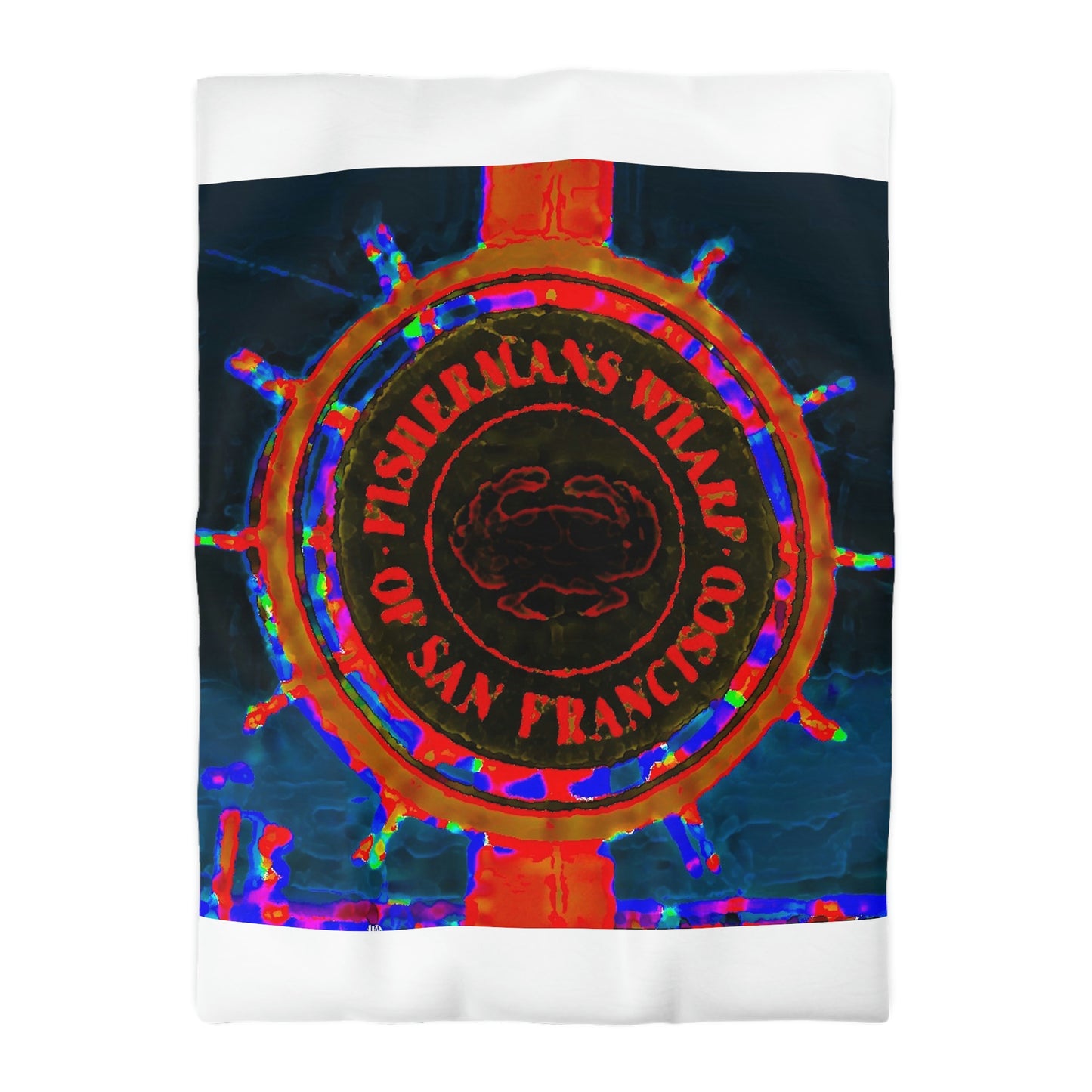 Microfiber Duvet Cover... "No.9 Fishermen's Grotto - Fishermen's Wharf, SF, California" ... Family Archives: 1970's ... Original Works ...
