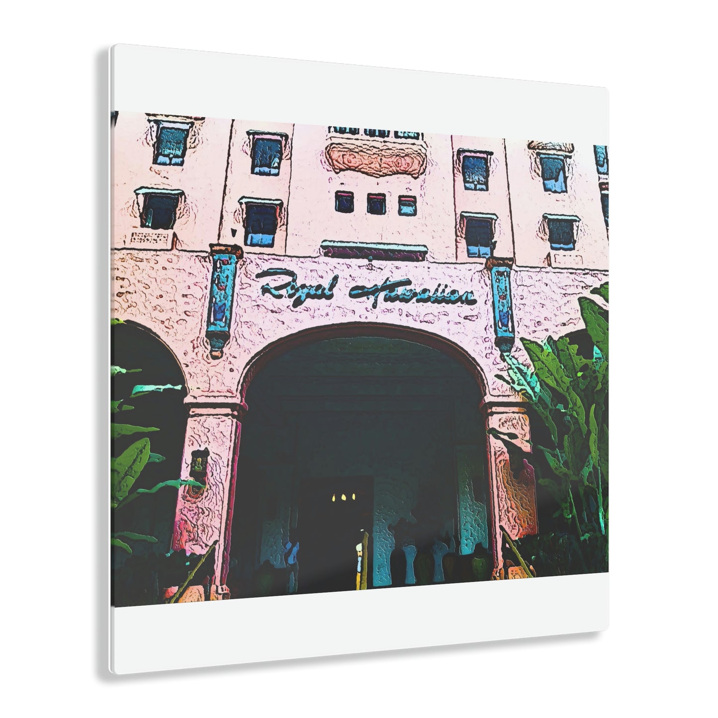 Acrylic Prints ...  "La Grande Entree" At: 'The Pink Palace' ... The Royal Hawai'ian ... Honolulu, HI ... '27Oct2014' ... Original Works ...