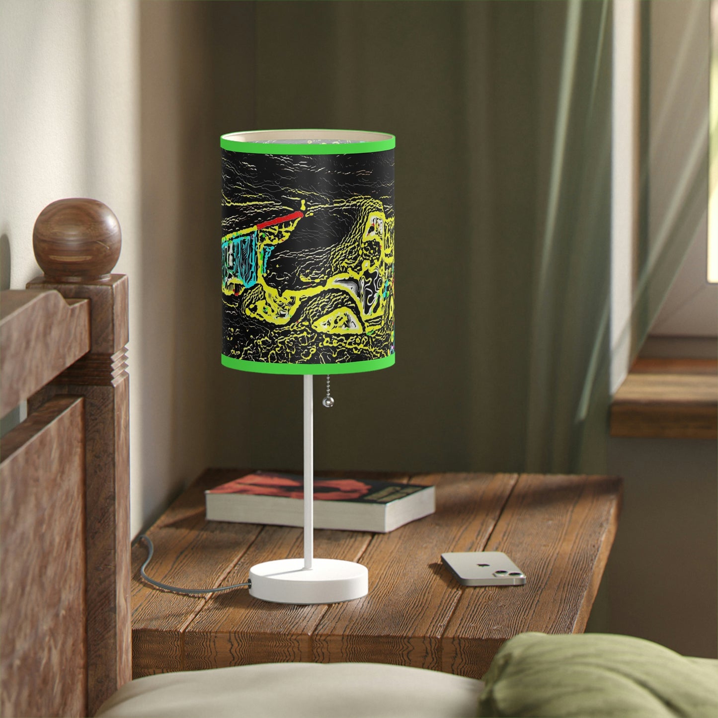 Lamp on a Stand, US|CA plug ... "Snow Vehicle In Snow Storm At-Rest" ... Circa 12Mar23 ... Central Idaho ... 18-Hours Rendering Time: Original Works ...