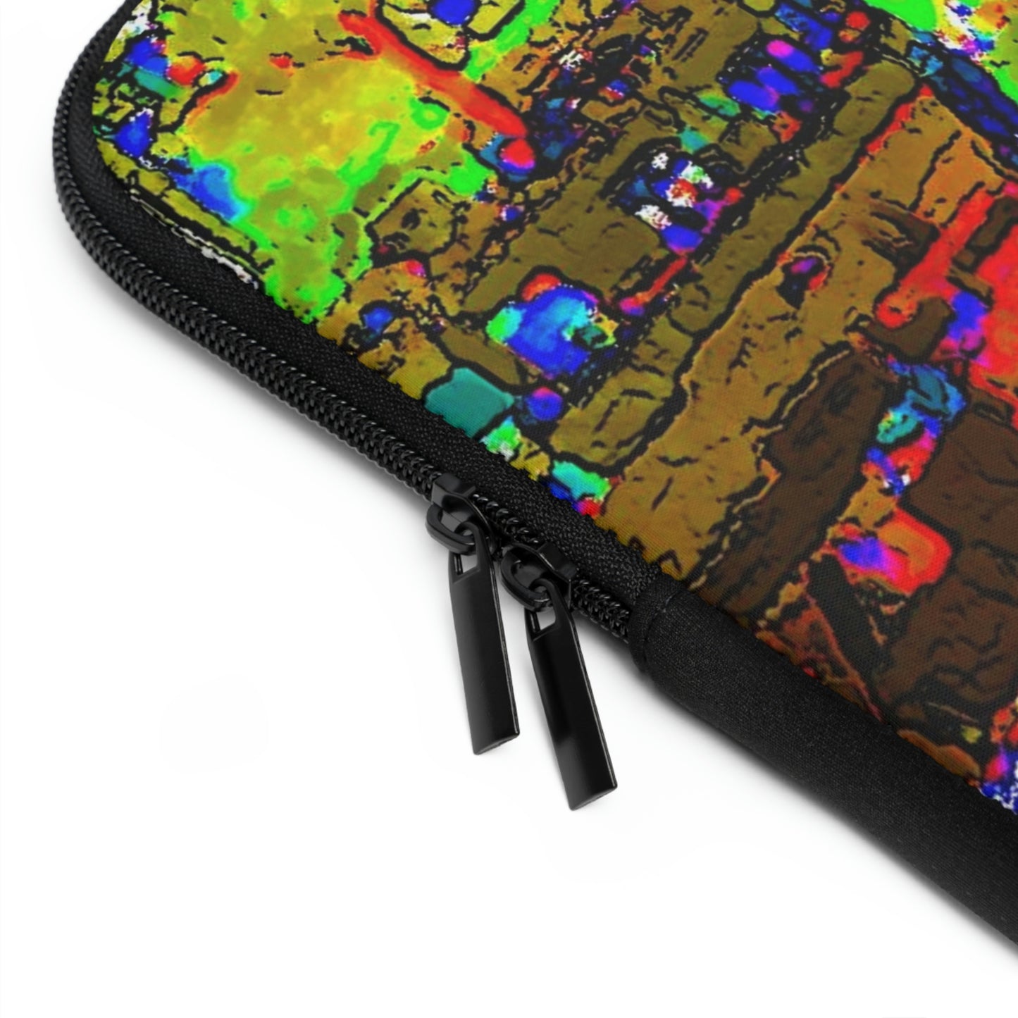 Laptop Sleeve ... A Crazy Street ... 'Eight Winding Curve-Switchbacks' ... "Lombard Street, San Francisco, CA' ... Family Archives: 1970's ... Original Works ...