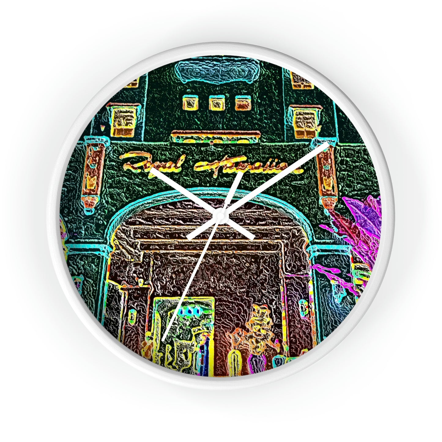 Wall Clock ... "La Grande Entree" At: 'The Pink Palace' ... The Royal Hawai'ian ... Honolulu, HI ... '27Oct2014' ... Original Works ...