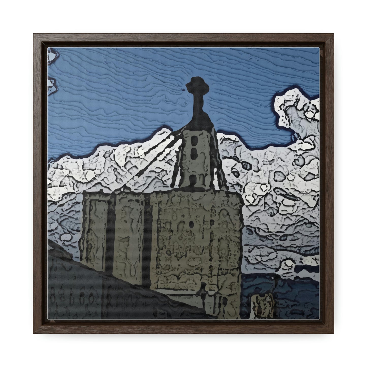 Gallery Canvas Wraps, Square Frame ..."ICP: Idaho County Propane ... 'Production Facilities Grangeville, Idaho' ... "  Original Works: Rendering Time: 10 Hours ...