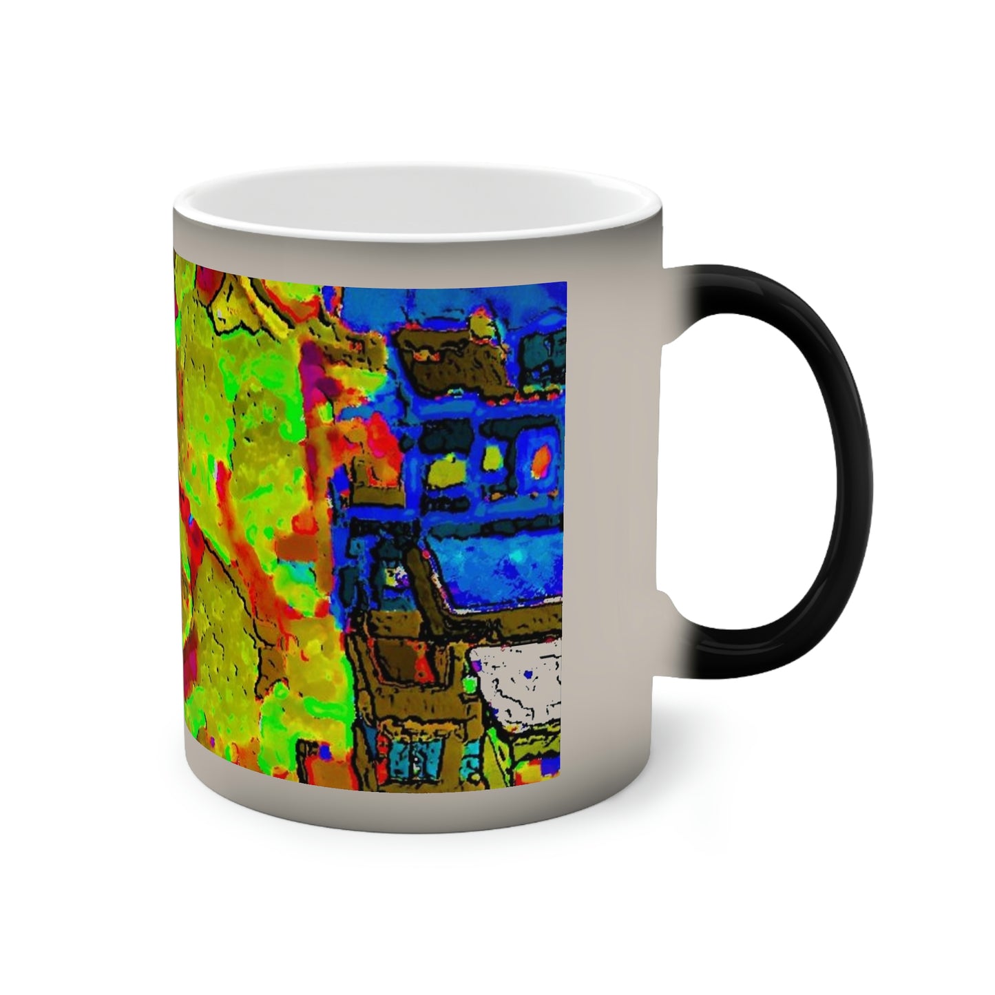 Color-Changing Mug, 11oz ... A Crazy Street ... 'Eight Winding Curve-Switchbacks' ... "Lombard Street, San Francisco, CA' ... Family Archives: 1970's ... Original Works ...