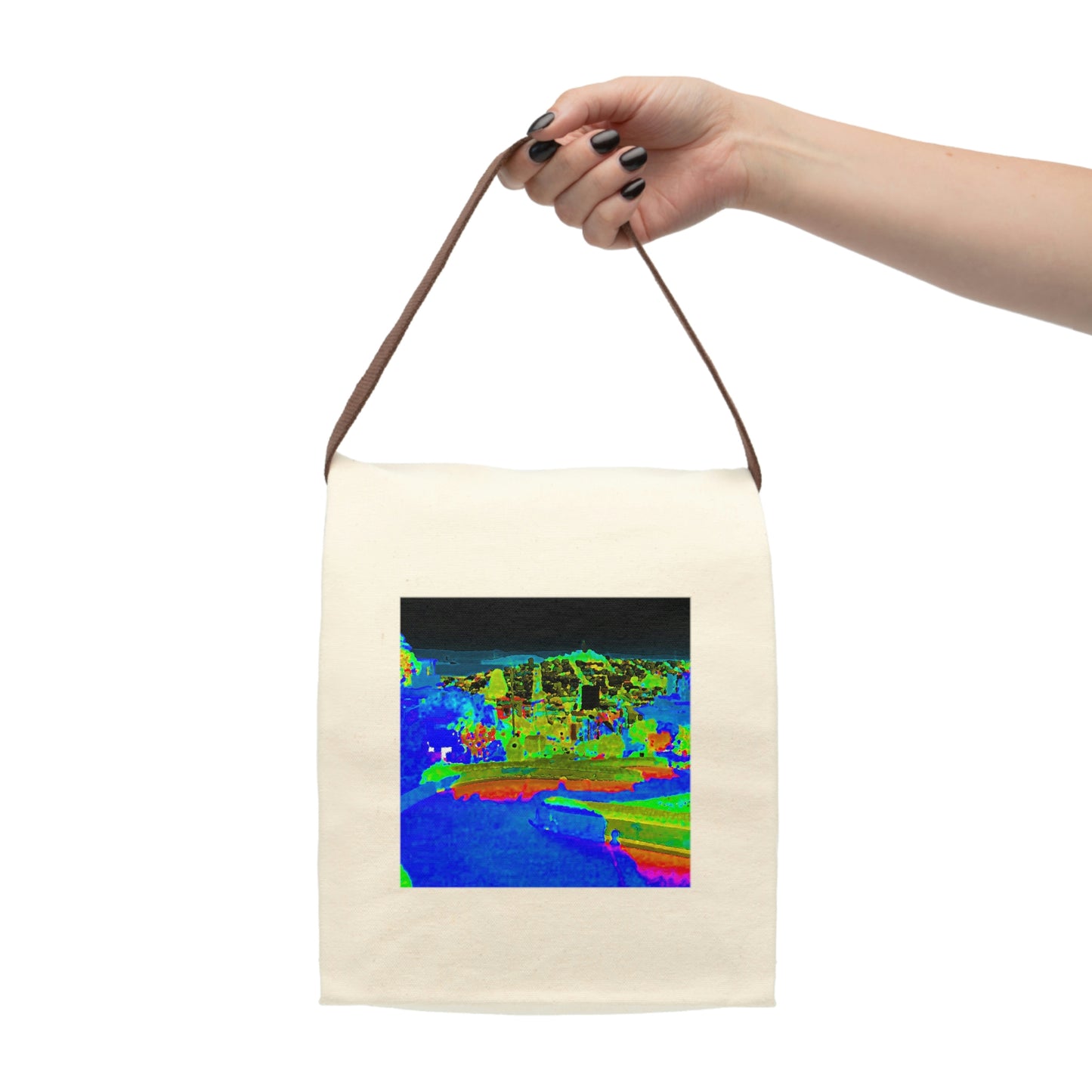 Canvas Lunch Bag With Strap ..."Lombard Street San Francisco, CA, USA" ... Family Archives 1970's ... Original Works ...