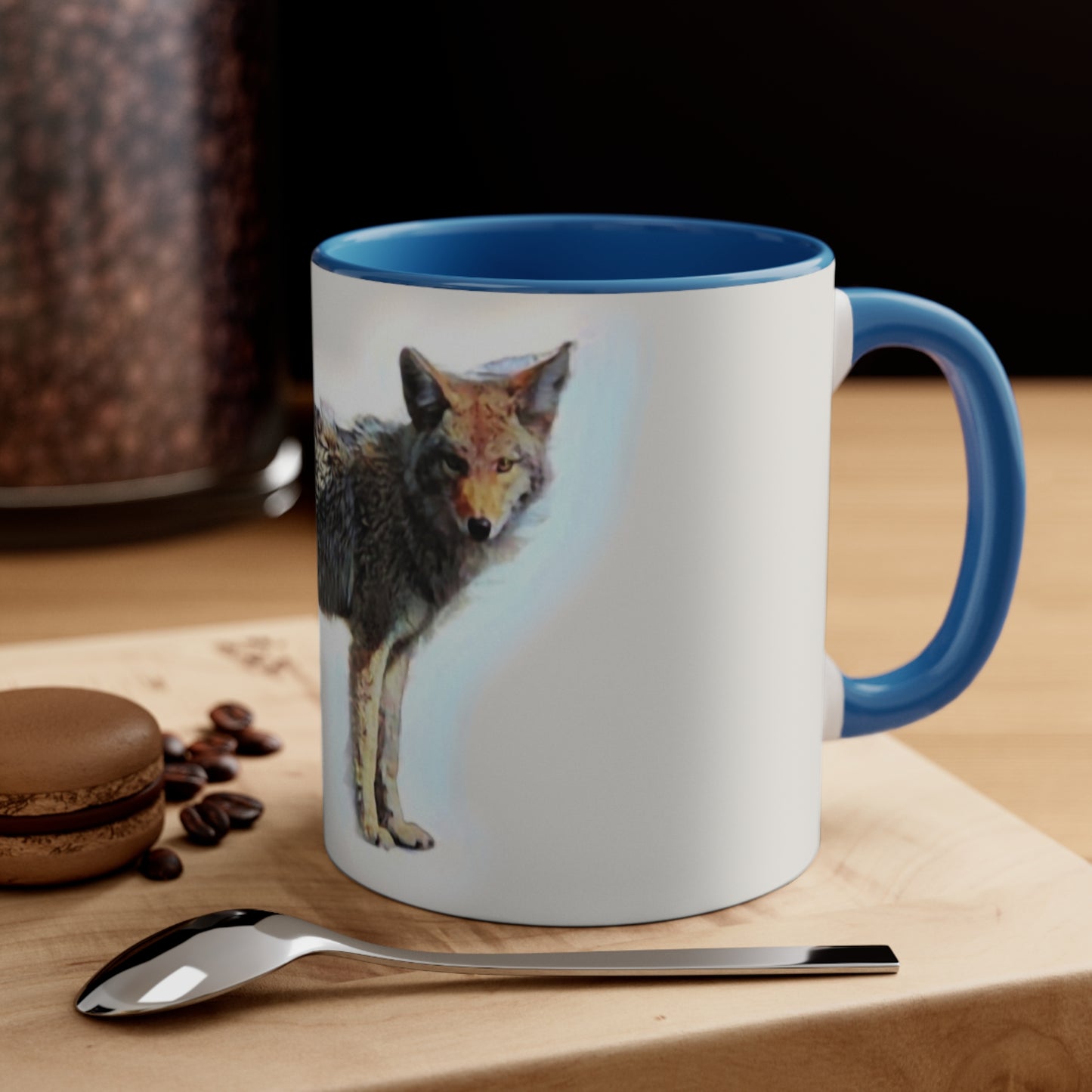 Accent Coffee Mug, 11oz ... Coyote ... "Yosemite Valley: Circa May23 ... KPH Base Photo" ... Original Works ...
