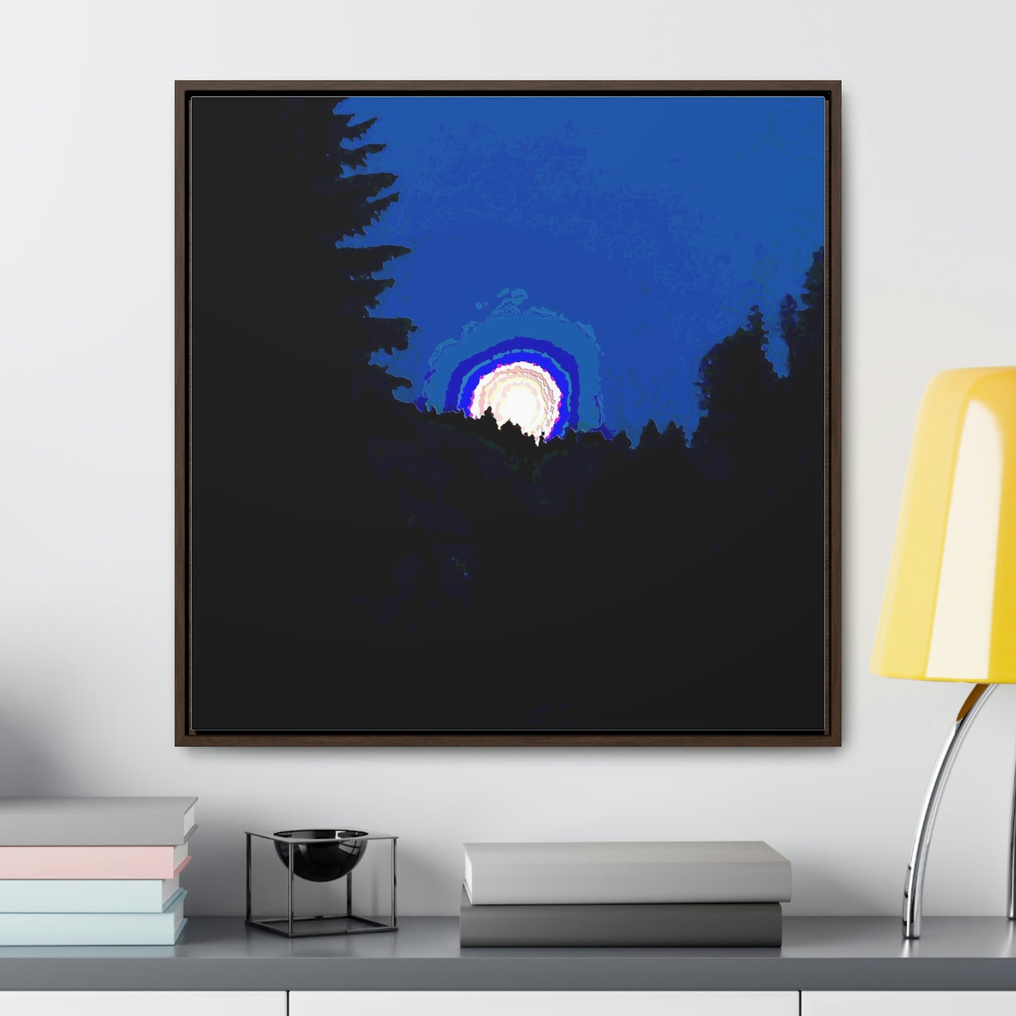 Gallery Canvas Wraps, Square Frame ... "The Road Home" ...' Over The River & Through The Woods To? ...' ... Moonscape Near Elk City, Idaho ... Original Works ... 5Jan23 ...