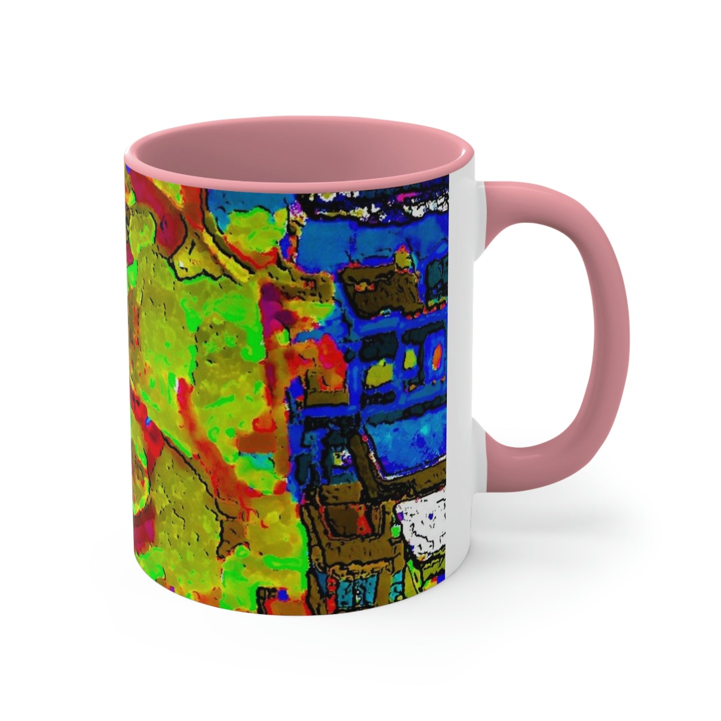 Accent Coffee Mug, 11oz ... A Crazy Street ... 'Eight Winding Curve-Switchbacks' ... "Lombard Street, San Francisco, CA' ... Family Archives: 1970's ... Original Works ...